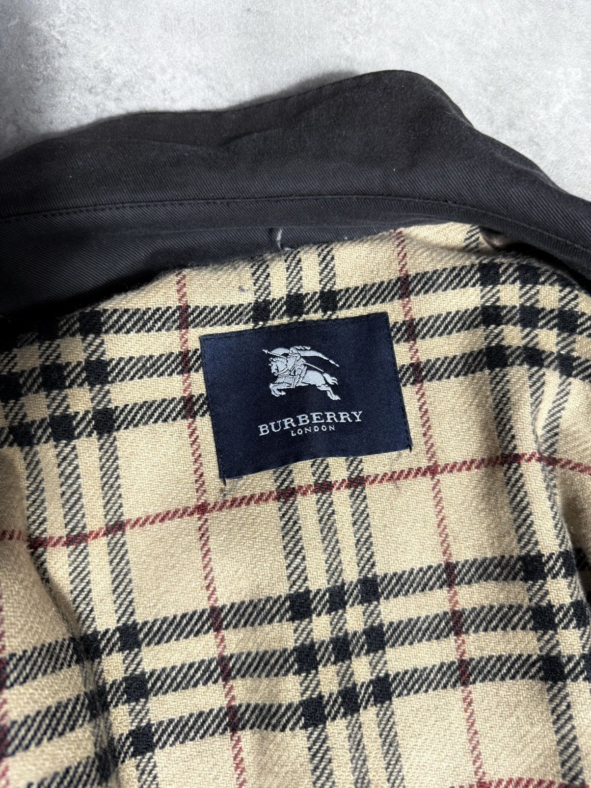 Burberry × Vintage Burberry Vintage Coat Man Luxury 90s Long Belt Size 40R - 8 Thumbnail