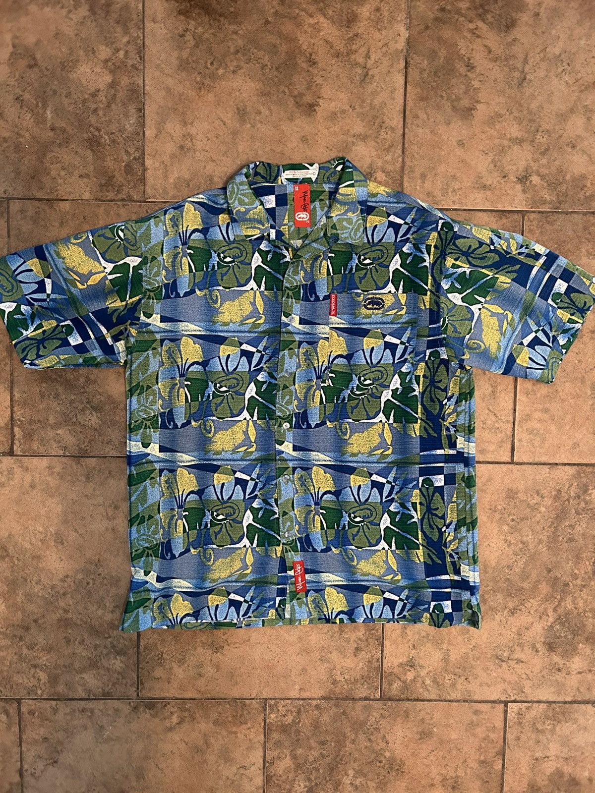 Ecko Unltd. × Vintage Vintage Ecko UNLTD floral button down Size US L / EU 52-54 / 3 - 1 Thumbnail