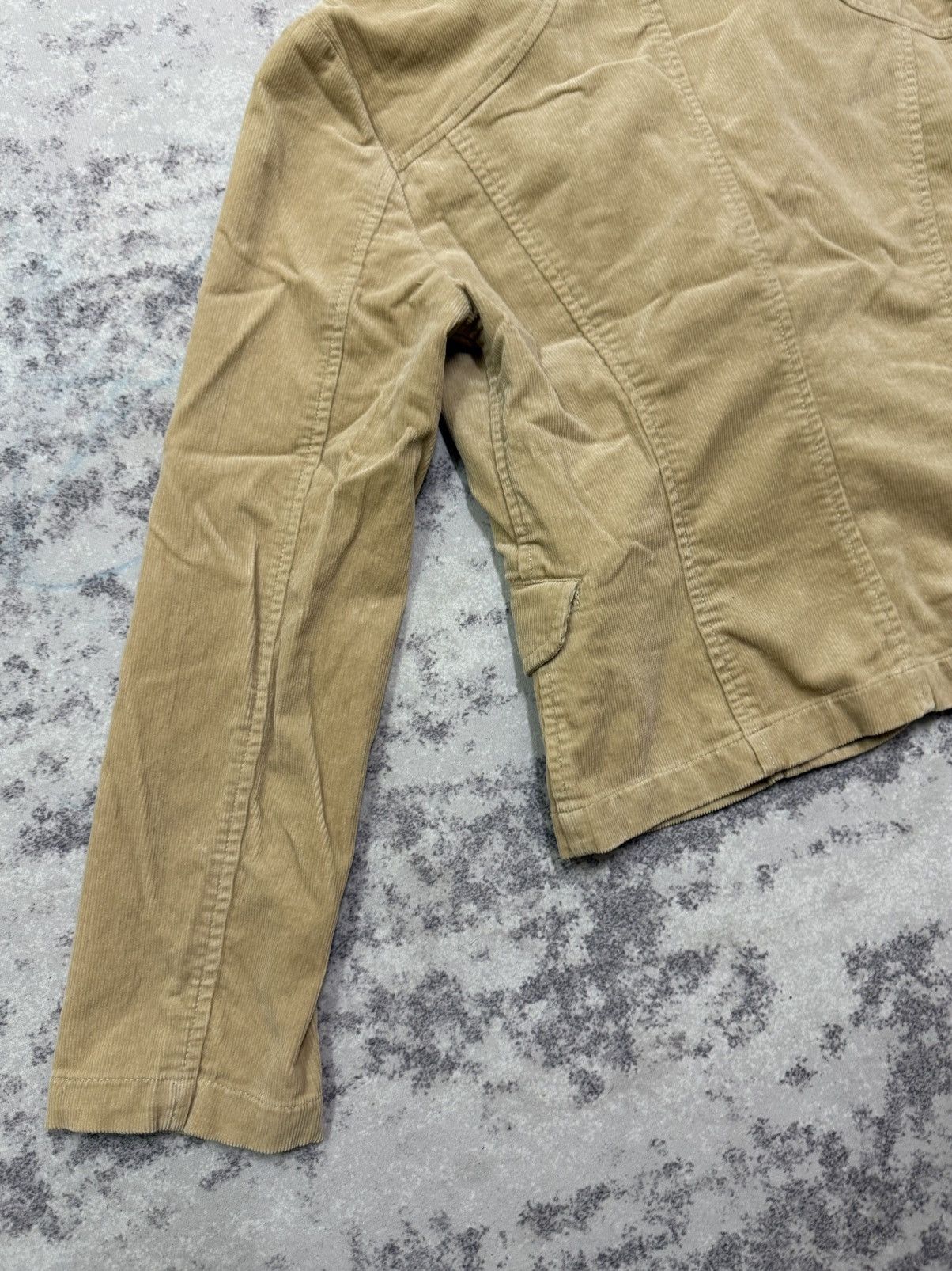 United Colors Of Benetton United colors of Benetton beige corduroy blazer Jacket Size XS / US 0-2 / IT 36-38 - 15 Thumbnail