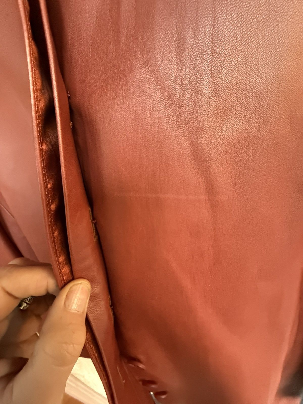 Yves Saint Laurent 70’s YSL Rive Gauche leather jacket + Wool trouser set 38 Size S / US 4 / IT 40 - 25 Thumbnail