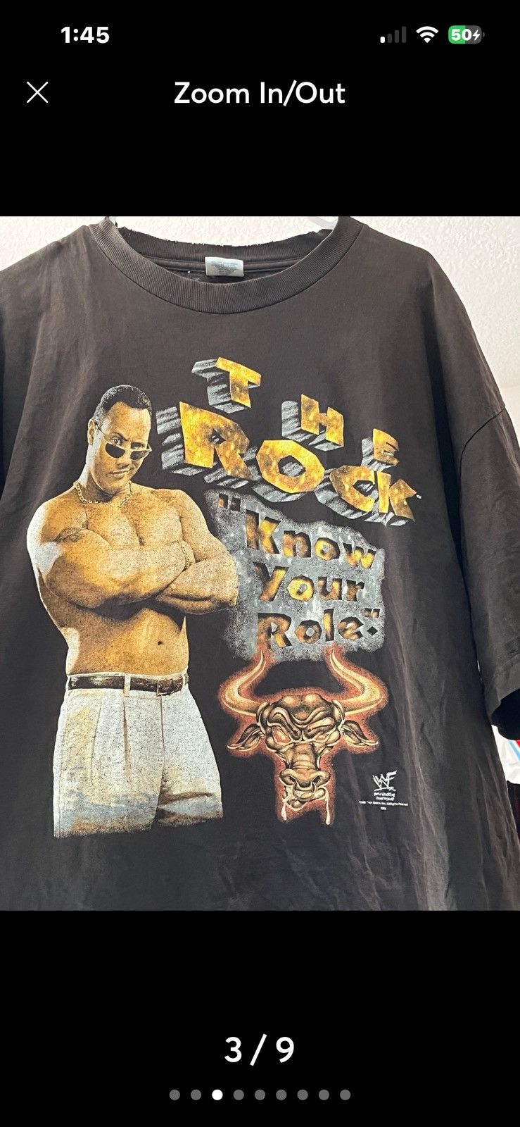 AAA The Rock vintage wrestling T-shirt Size US XXL / EU 58 / 5 - 3 Thumbnail