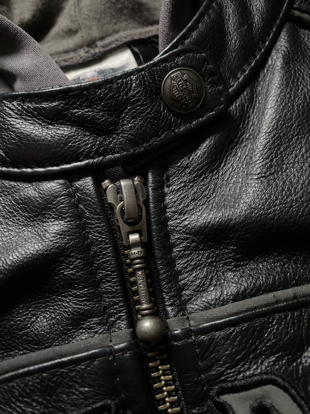 Harley Davidson Harley Davidson Willie G Skull Leather Jacket Reflective Y2K Size M / US 6-8 / IT 42-44 - 8 Thumbnail
