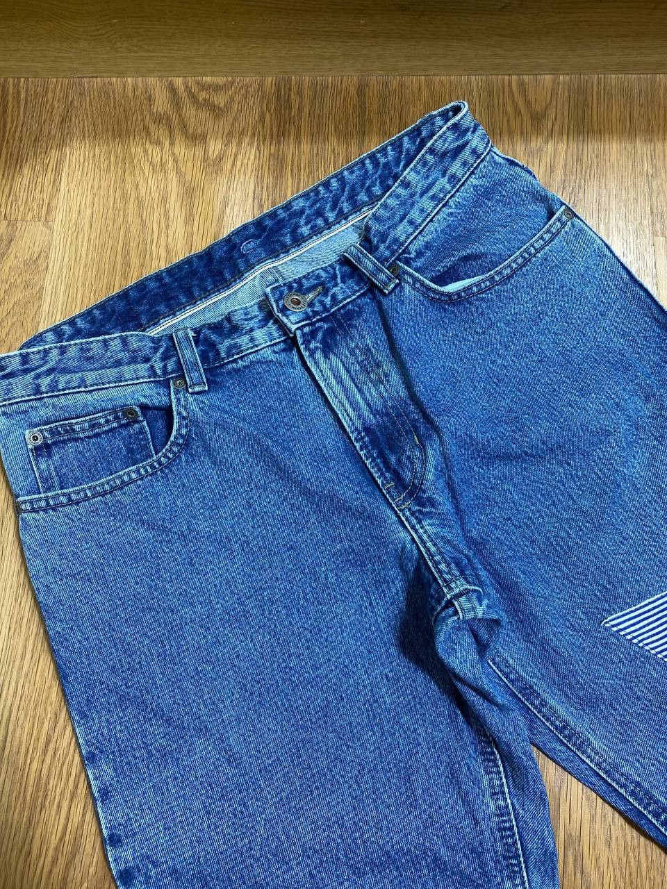 Vintage 💥Distressed Vintage Flared Dirty Washed Crash Denim Jeans Size US 32 / EU 48 - 7 Thumbnail