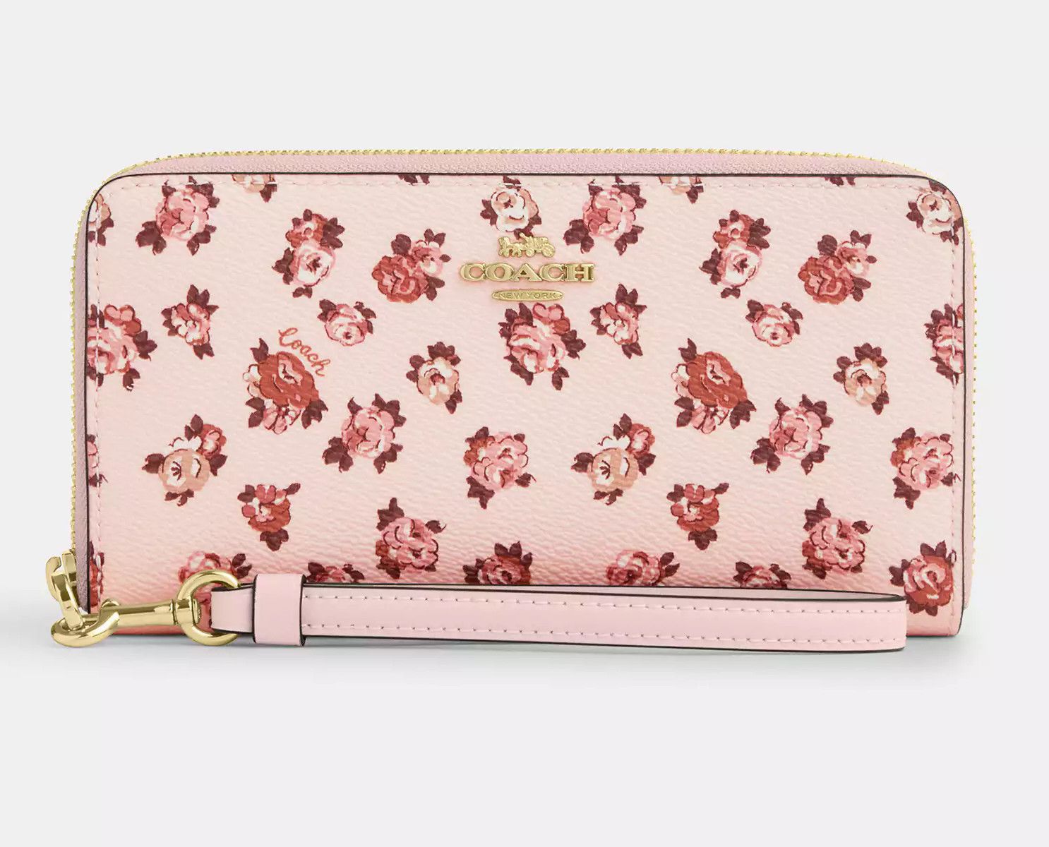 Coach Long Zip Around Wallet With Rosette Print CZ329 Size ONE SIZE - 4 Thumbnail