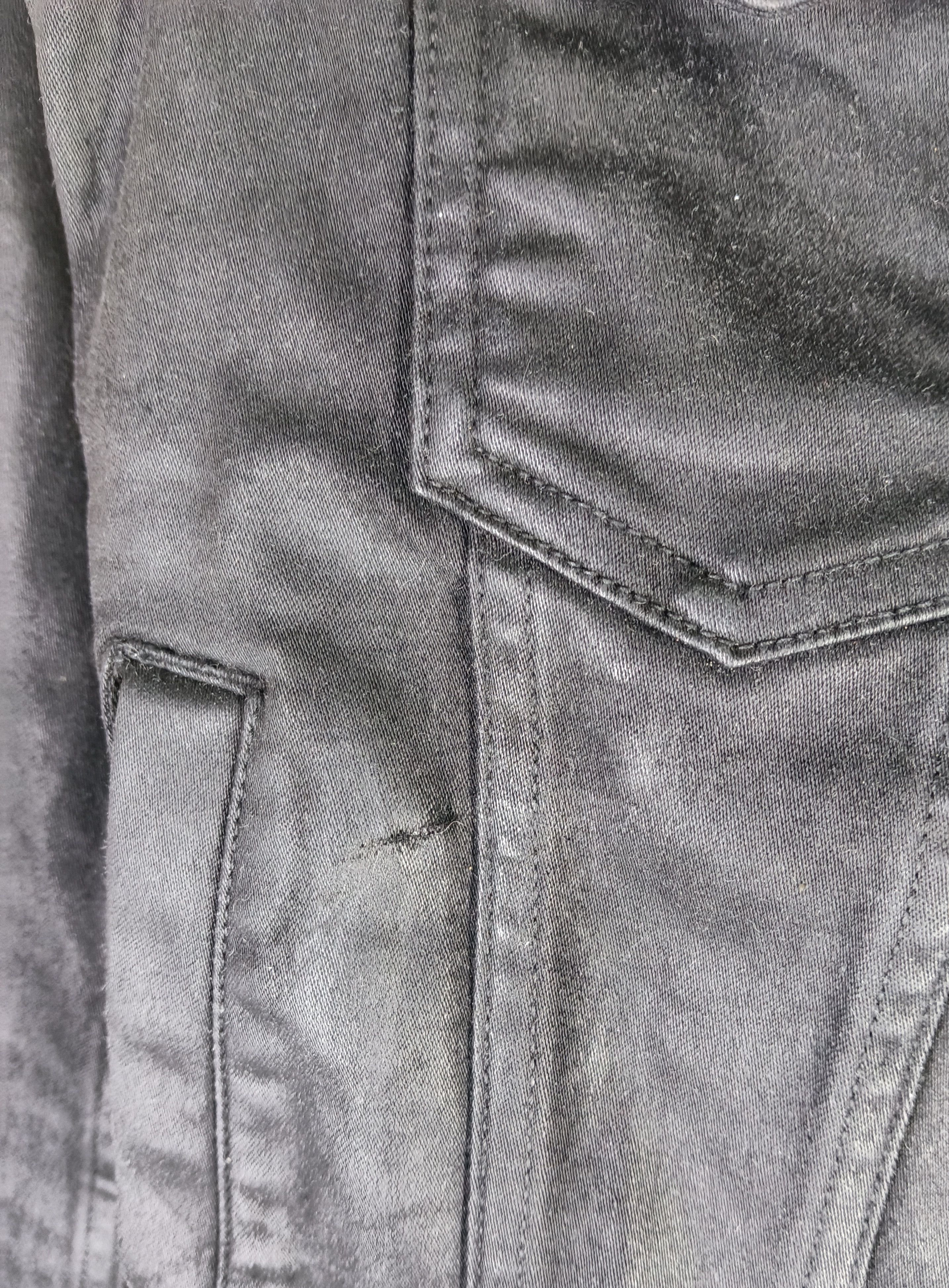 Allsaints Rare Allsaints Biker Black Denim Jacket Size US XS / EU 42 / 0 - 8 Thumbnail