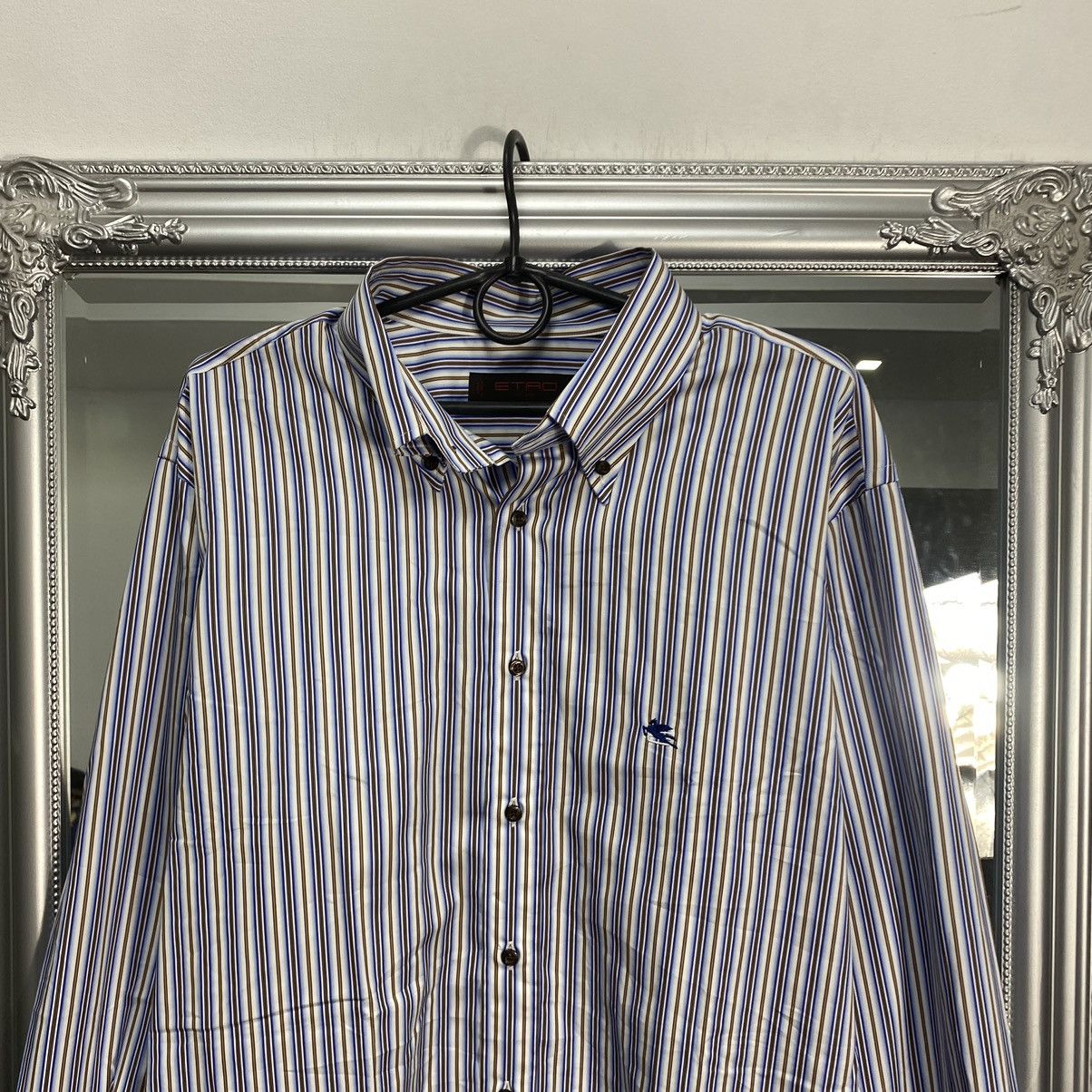 Etro Vintage Etro shirt men button Ups Size US XL / EU 56 / 4 - 2 Thumbnail