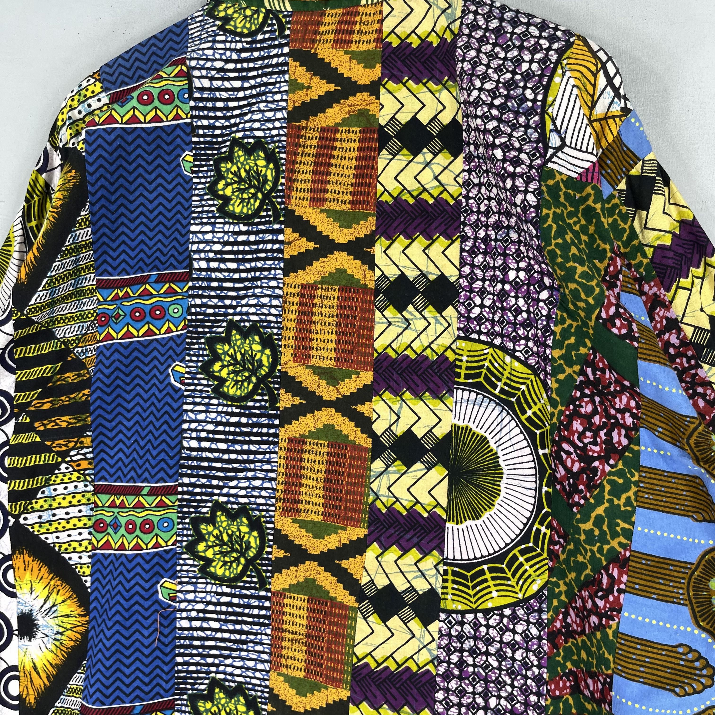 Japanese Brand × Vintage Vintage Abstract Tribal Native Reconstruct Shirt Button Up Size US XL / EU 56 / 4 - 6 Thumbnail