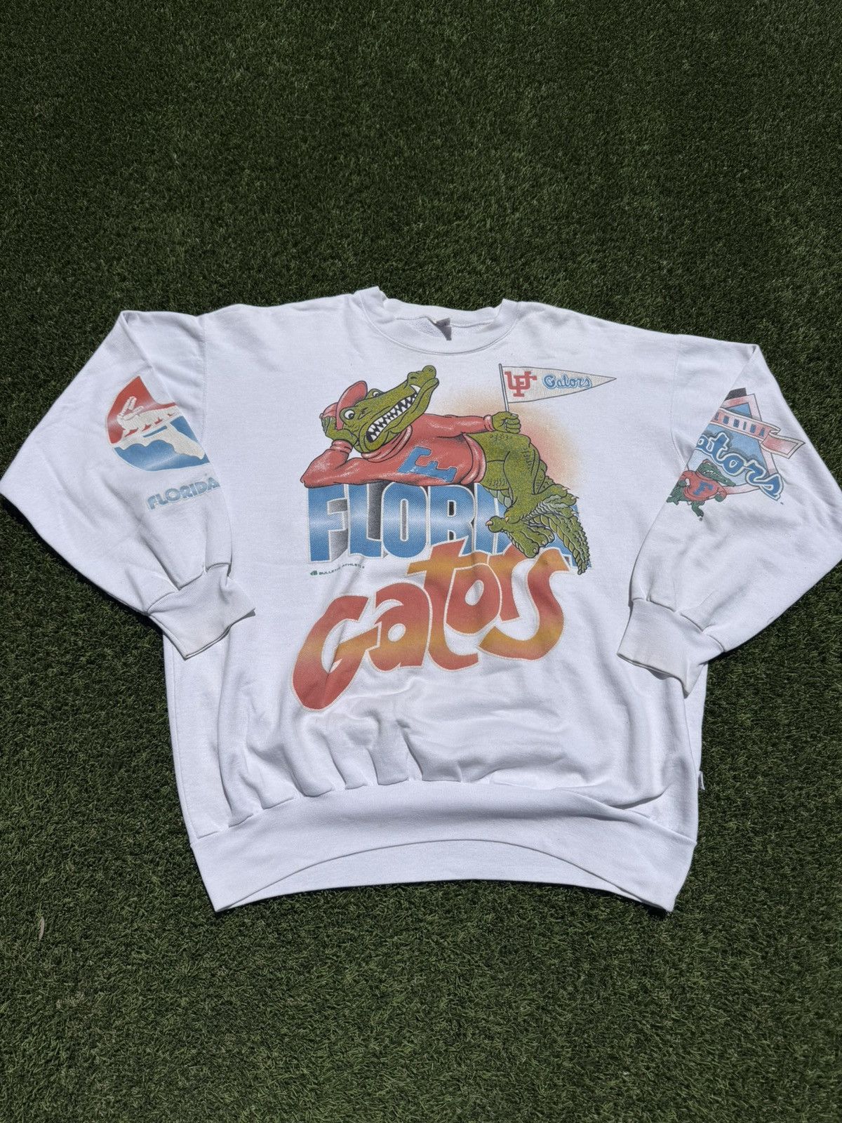 Vintage Vintage 90s University of Florida Gators AOP Crewneck Size US XL / EU 56 / 4 - 1 Thumbnail