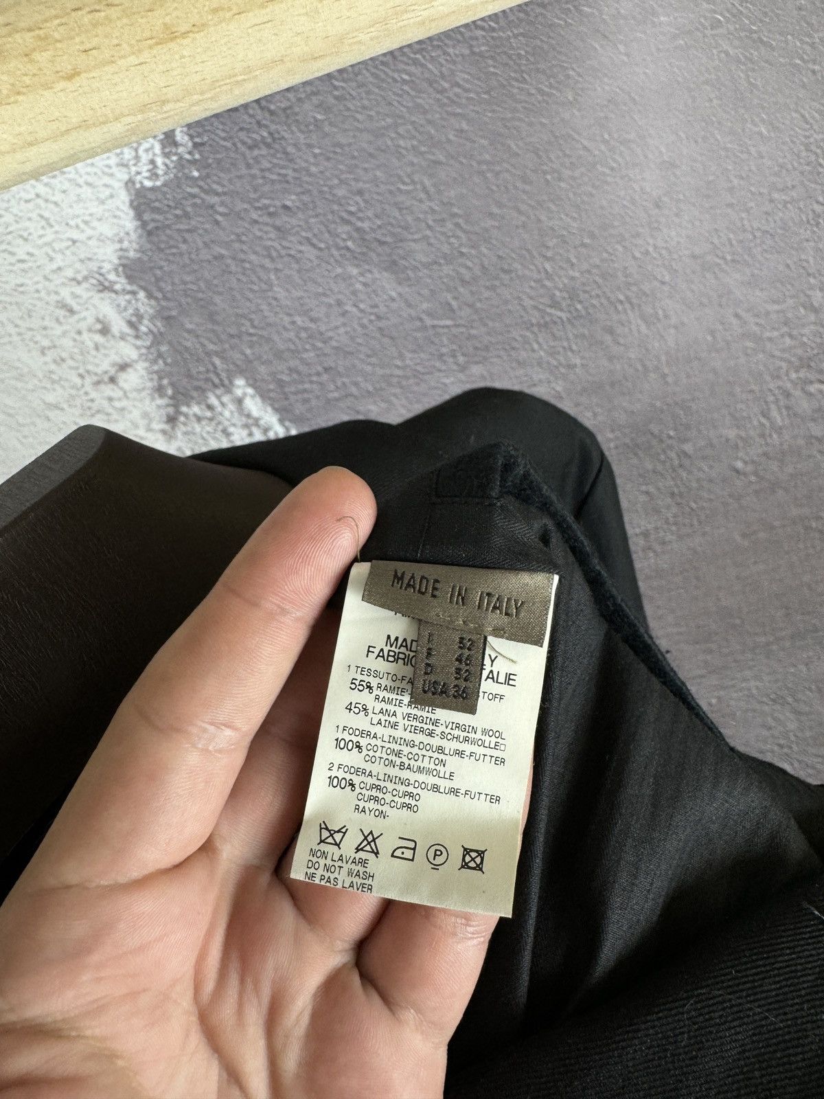 Marithe + Francois Girbaud Marithe Francois Girbaud black ramie wool avant garde blazer Size 42R - 13 Thumbnail