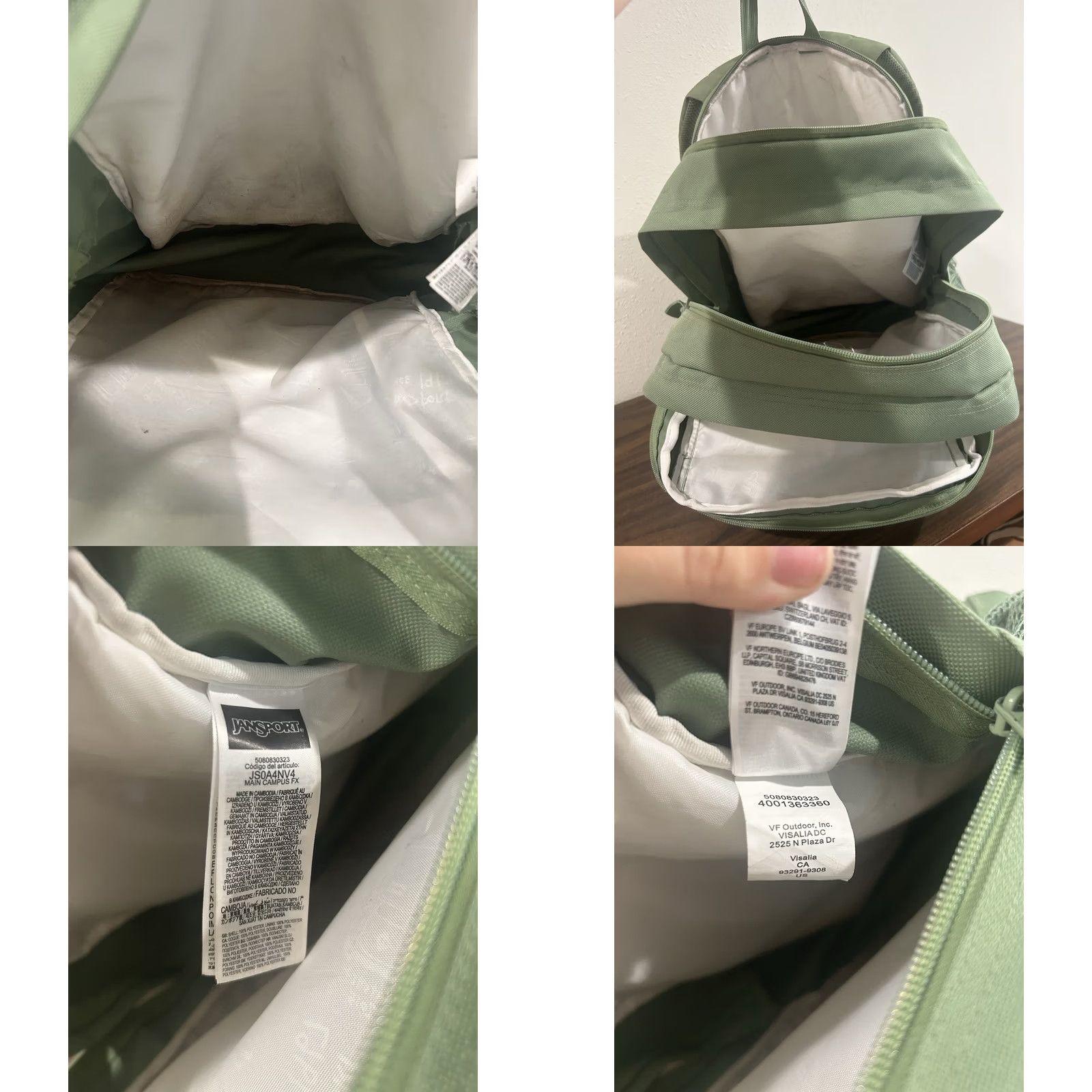 Jansport JanSport Main Campus Fx Backpack Cordura Green Laptop Sleeve Pocket Loden Frost Size ONE SIZE - 9 Thumbnail