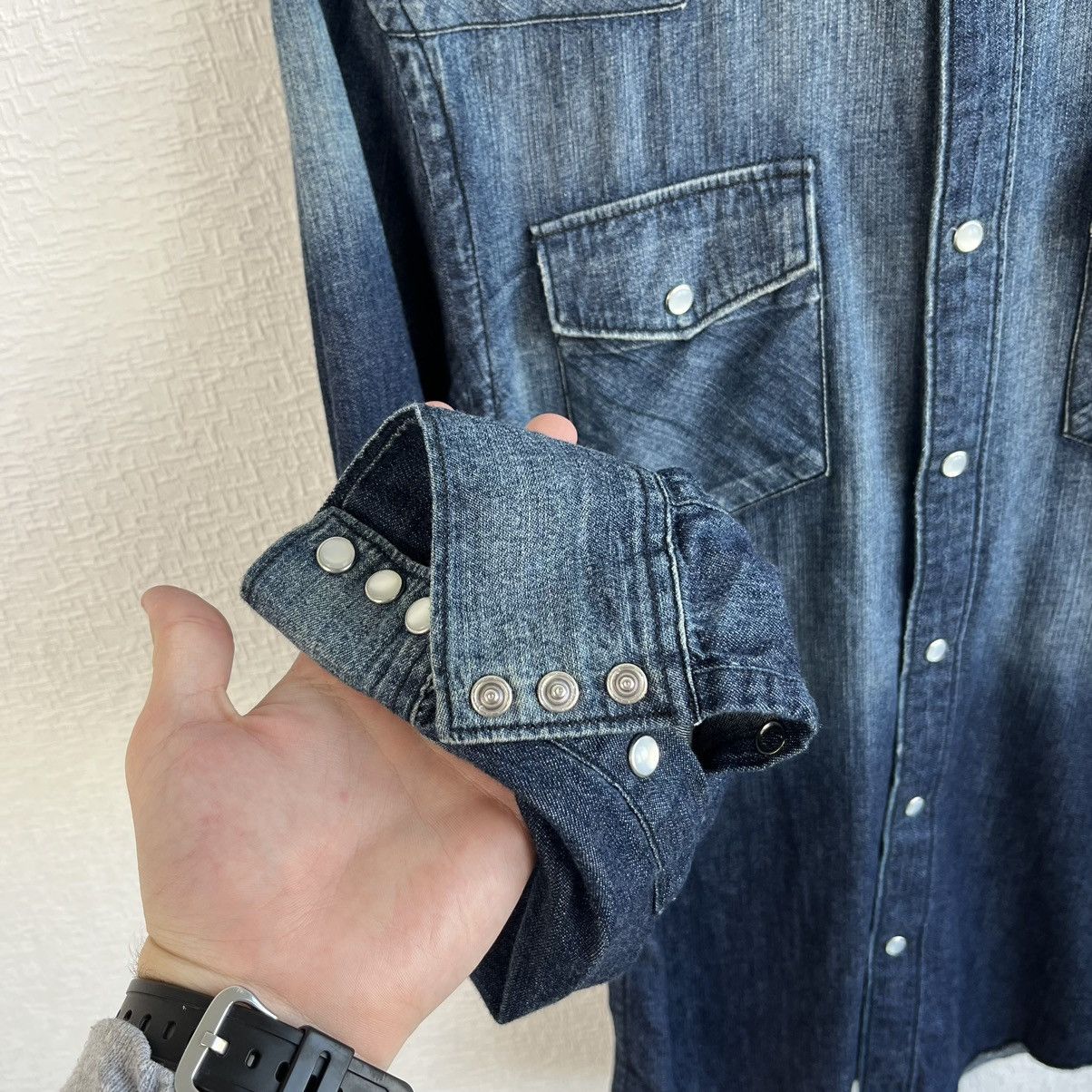 Acne Studios VINTAGE AW11 ACNE STUDIOS TEXAS DENIM BUTTON UP SHIRT Size US M / EU 48-50 / 2 - 4 Thumbnail