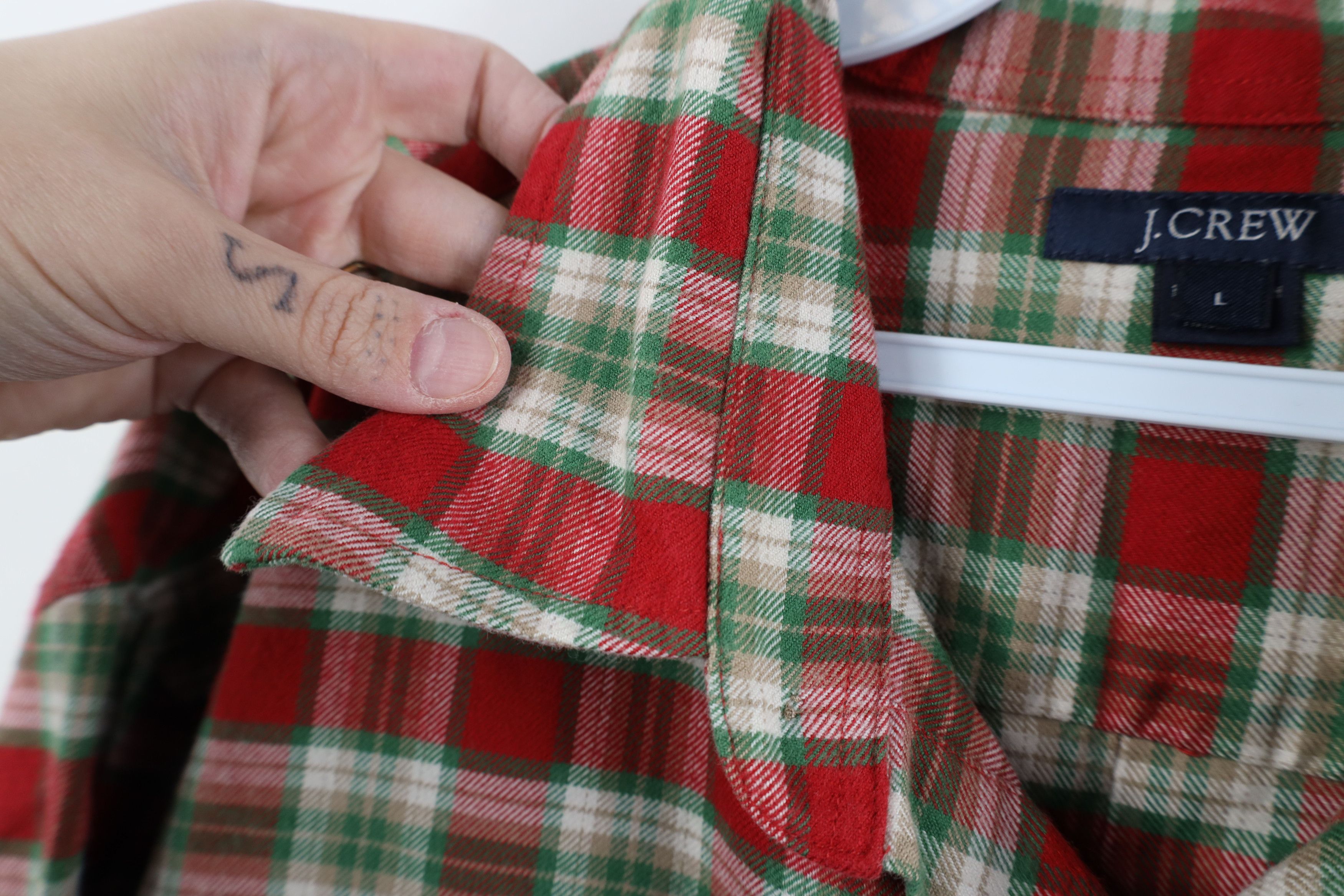 J.Crew Vintage J Crew Double Pocket Collared Button Shirt Plaid Size US L / EU 52-54 / 3 - 8 Thumbnail
