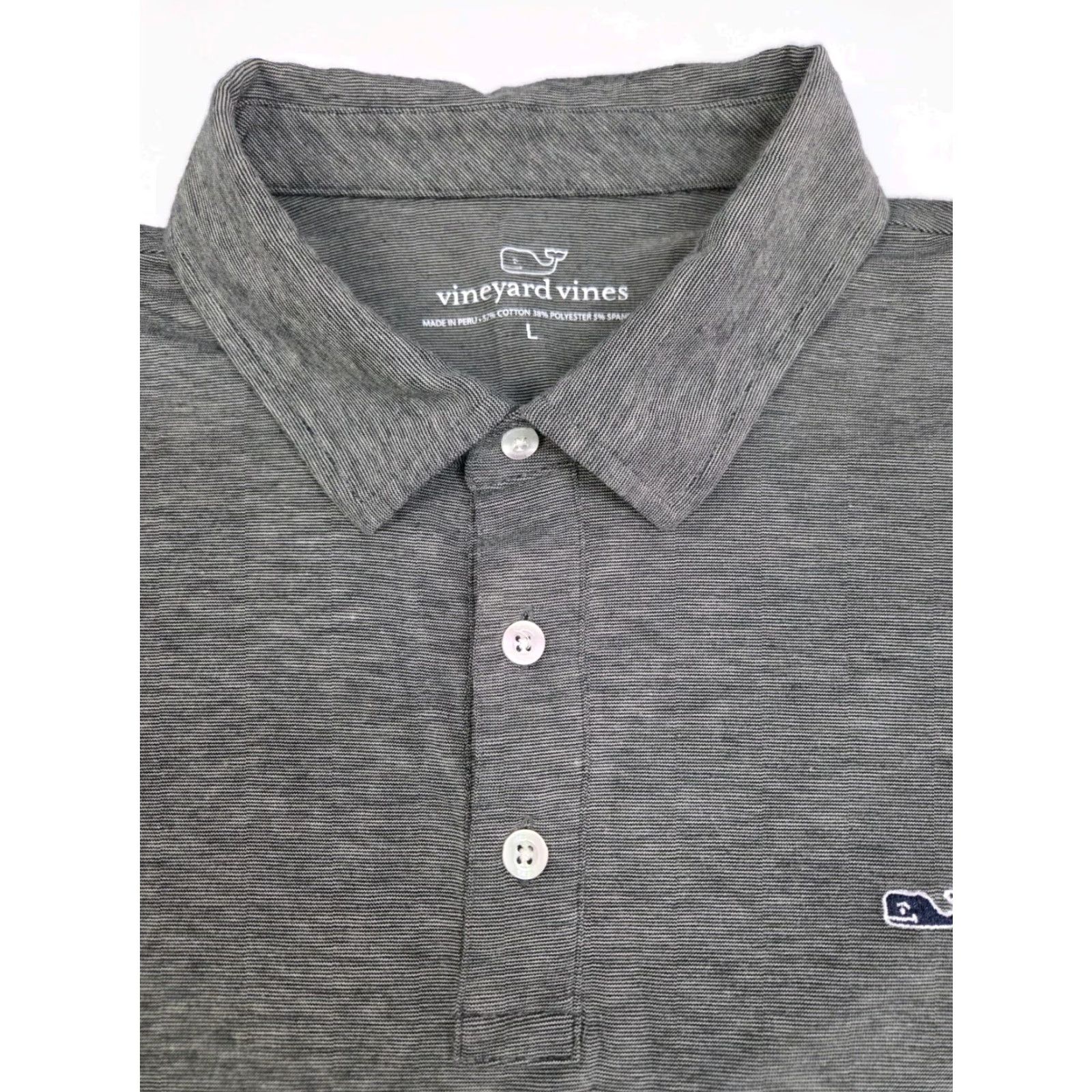 Vineyard Vines Vineyard Vines Mens Performance Short Sleeve Polo Shirt Grey Large Size US L / EU 52-54 / 3 - 2 Thumbnail