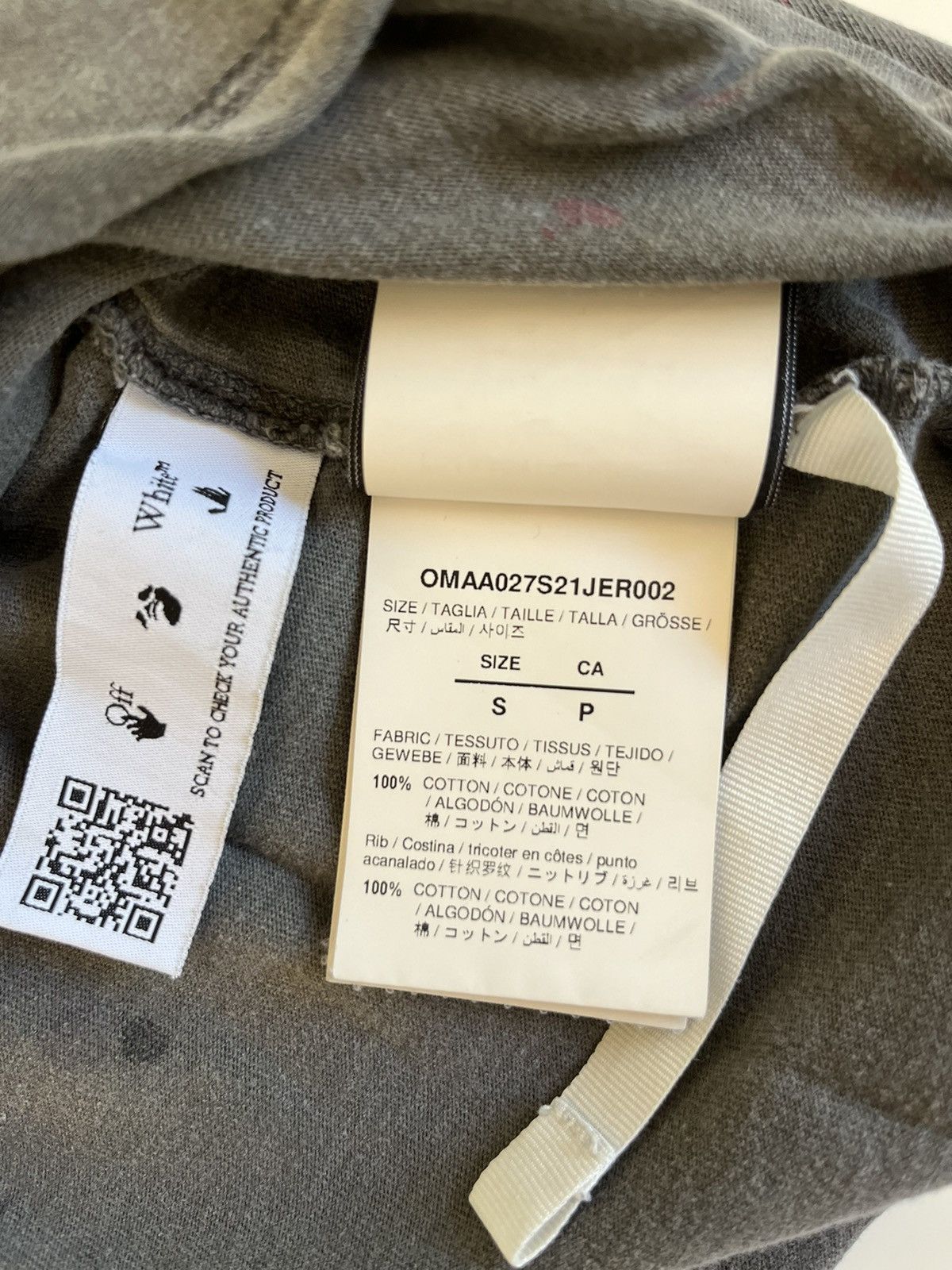 Off-White × Virgil Abloh Off-White t-shirt Size US S / EU 44-46 / 1 - 8 Thumbnail