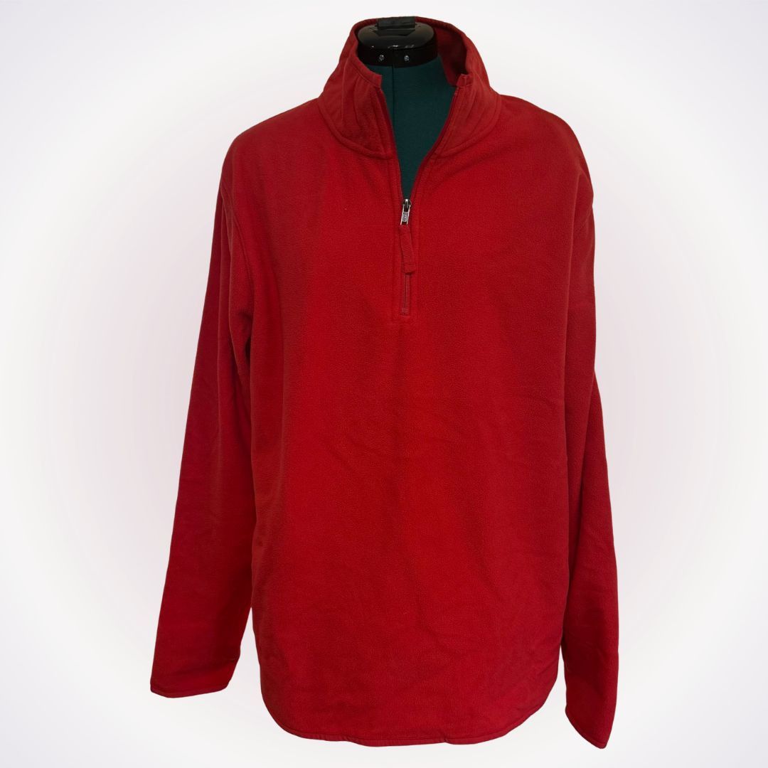 Other Goodfellow & Co Red Quarter Zip Fleece | Sz L Size US L / EU 52-54 / 3 - 1 Thumbnail
