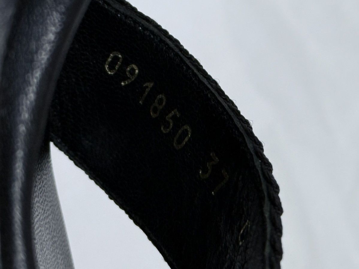 Gucci Gucci Black Leather Mules Sandals Bows Size US 7 / IT 37 - 6 Thumbnail