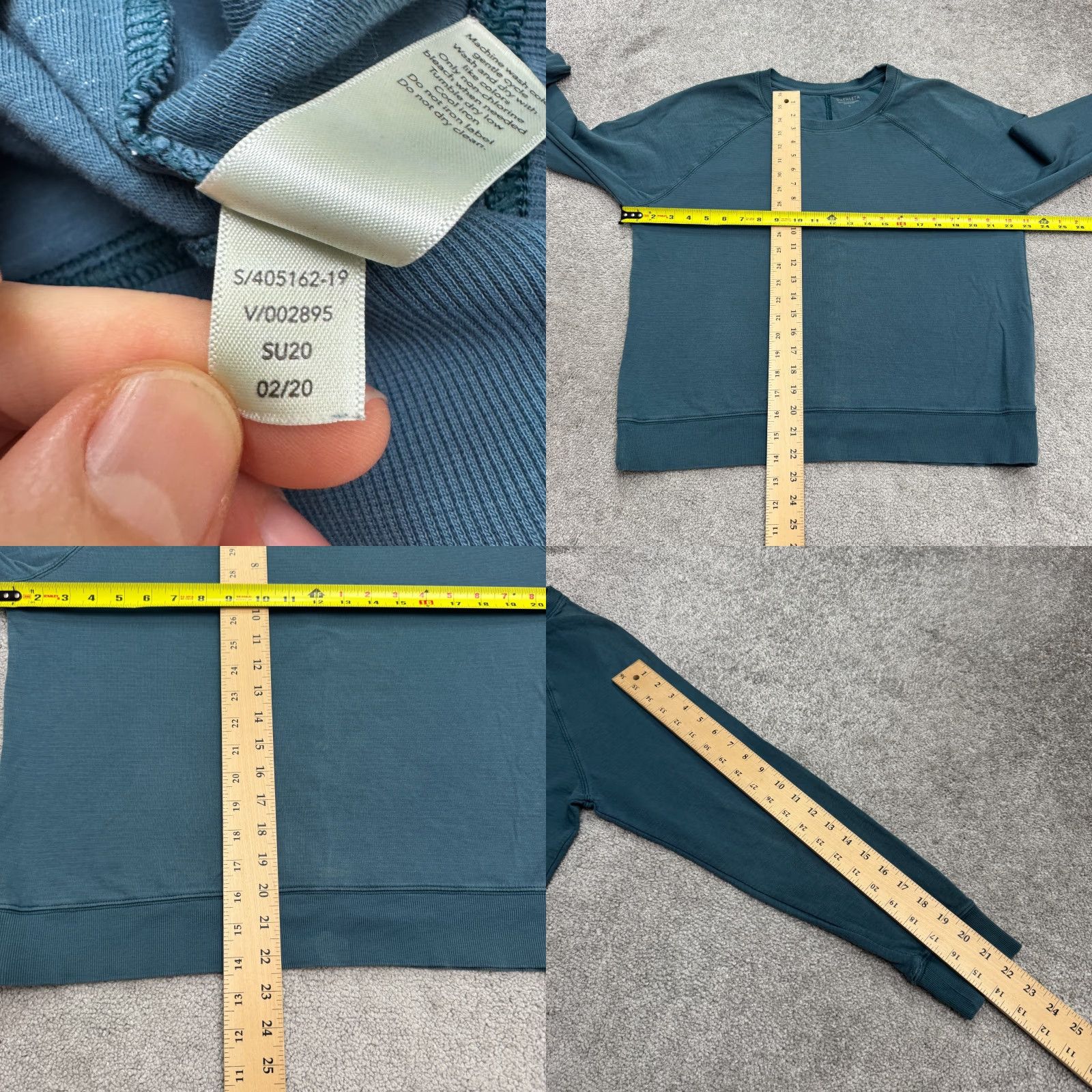 Athleta Athleta Mindset Slub Cotton Pullover Sweatshirt Womens Large Blue Raglan Sleeve Shirt Clothing Womens Large Blue Raglan Sweatshirt Size L / US 10 / IT 46 - 8 Thumbnail