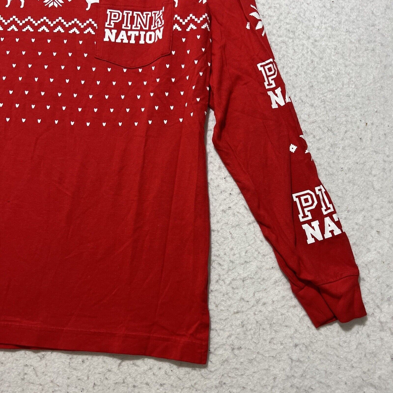 Victoria's Secret Victoria's Secret XS Long Sleeve T-Shirt Holiday Snowflakes Size XS / US 0-2 / IT 36-38 - 4 Thumbnail