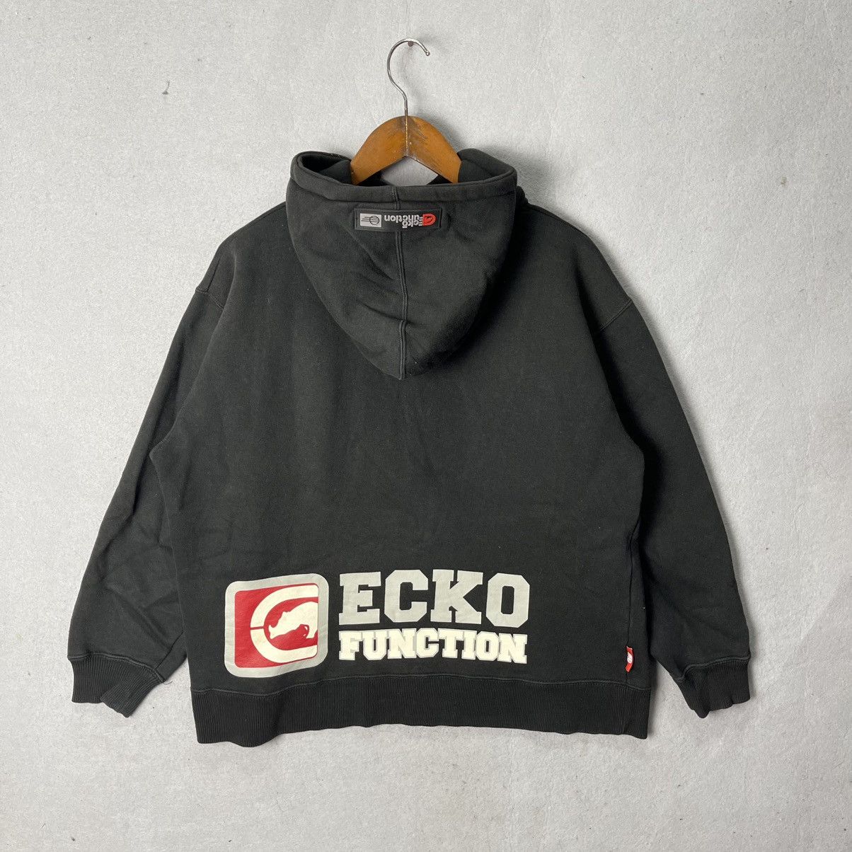 Ecko Unltd. Vintage Ecko Function Big Logo Zip Hoodie Black Y2K Size US M / EU 48-50 / 2 - 7 Thumbnail