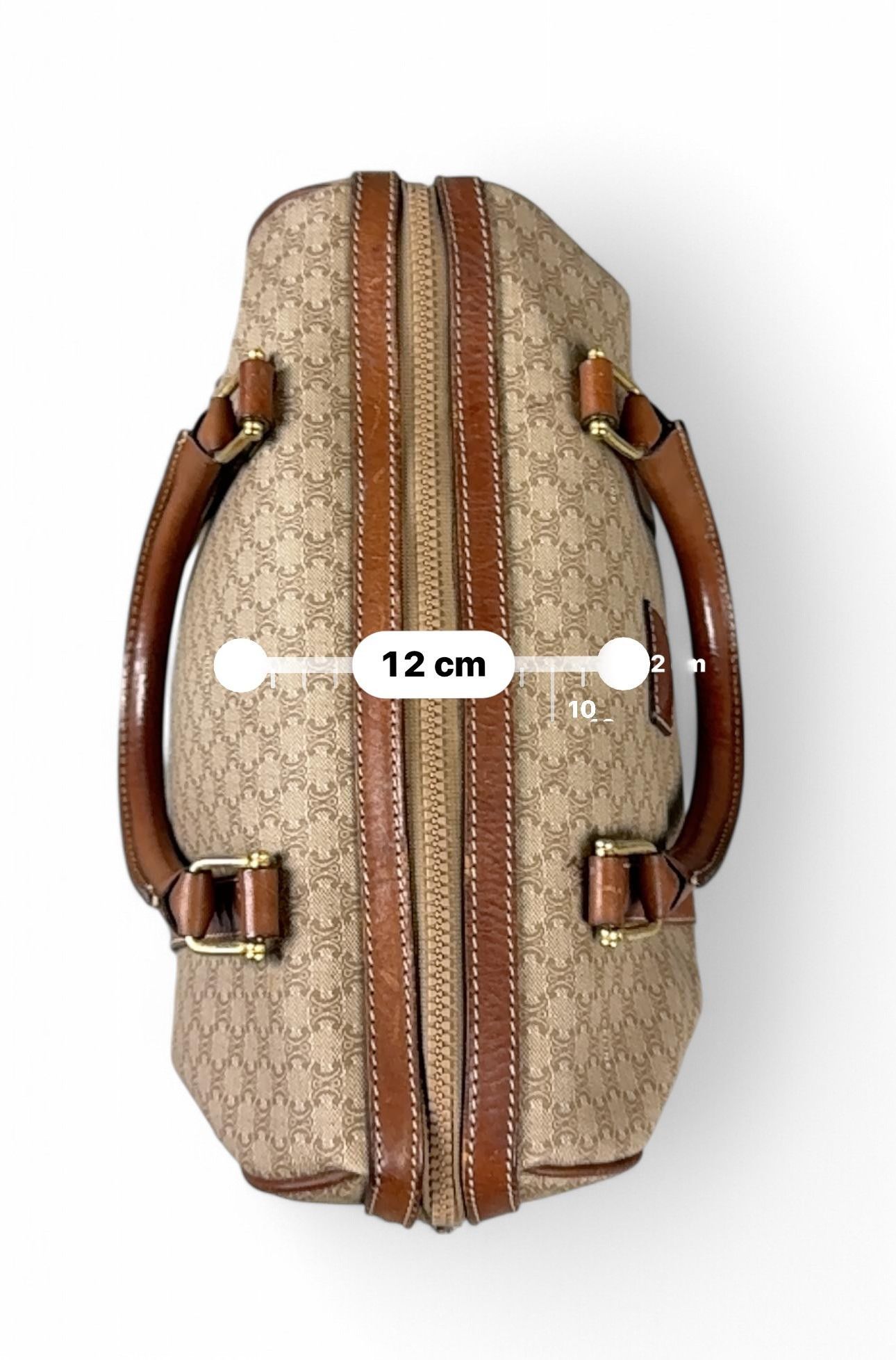 Celine Celine - Macadam Canvas Leather Boston Bag Vintage Size ONE SIZE - 2 Thumbnail