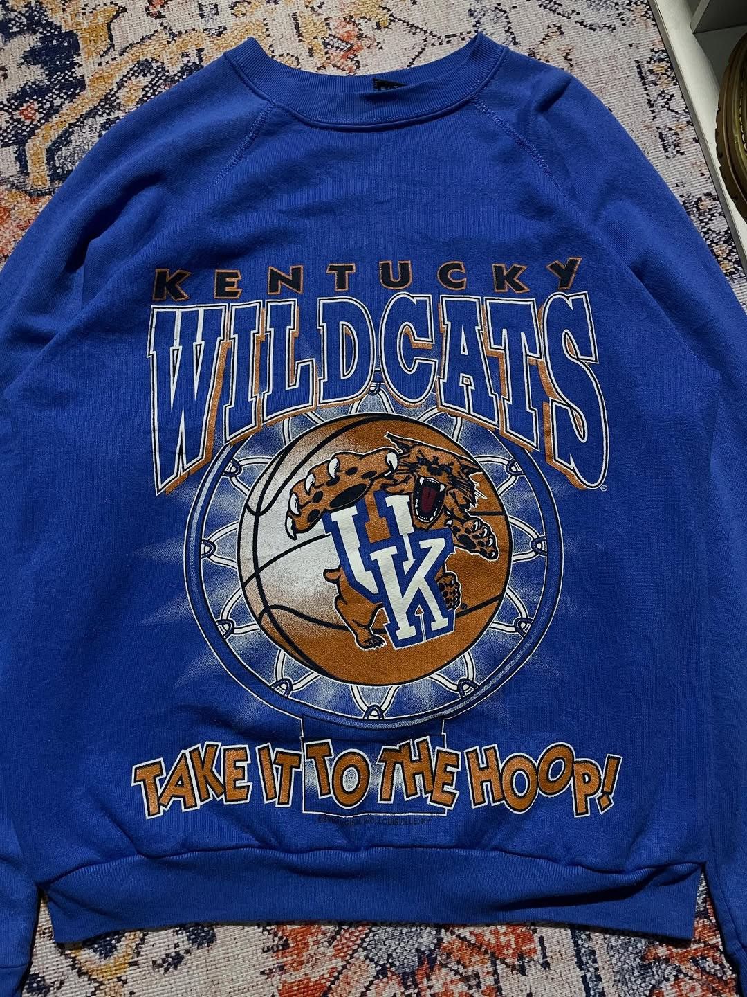 NBA Vintage 90's NBA Crewneck Kentucky Wildcats Mascot Logo Size US M / EU 48-50 / 2 - 2 Thumbnail