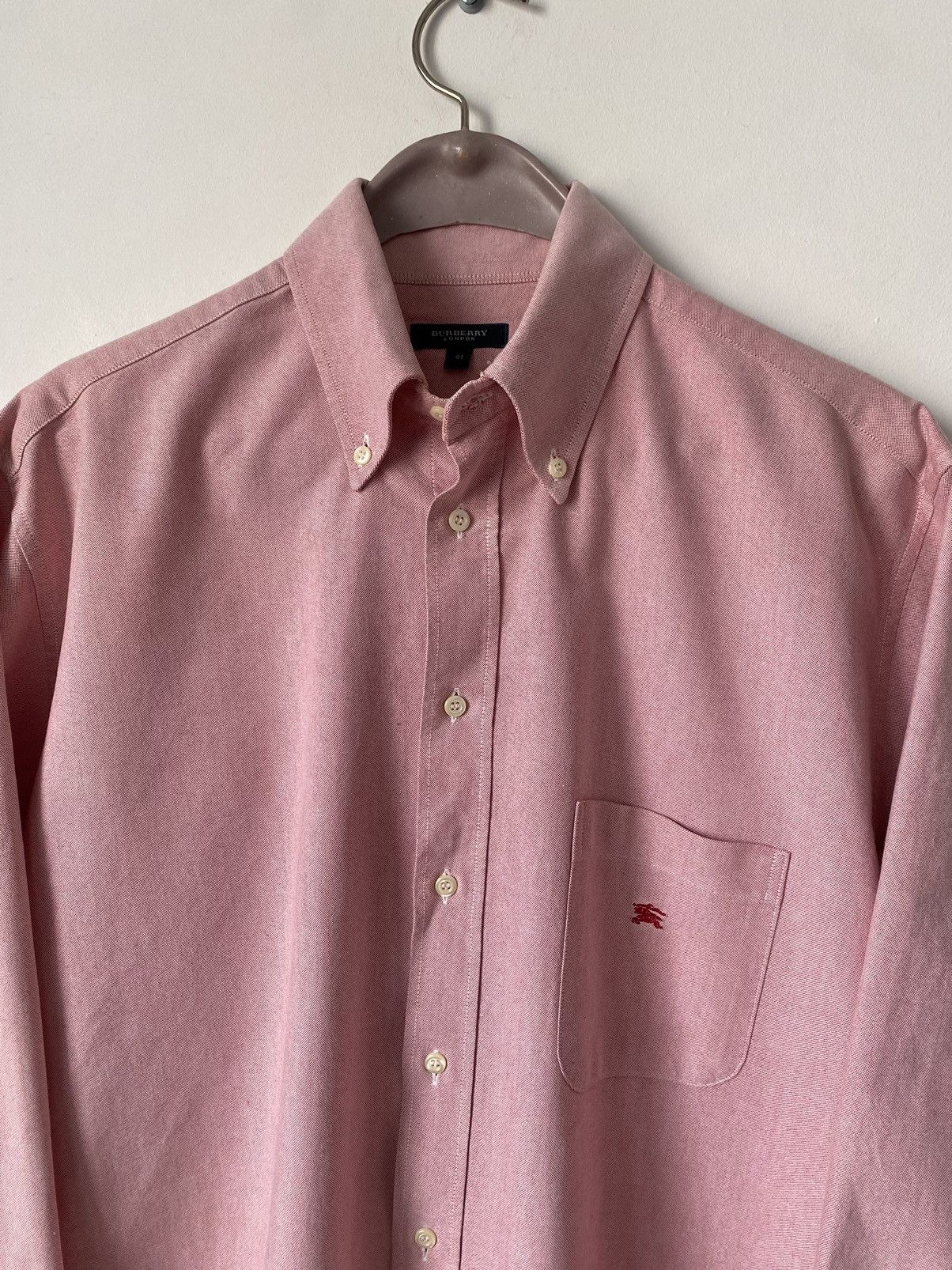 Burberry Burberry Pink Cotton Shirt, Size:41 Size US XL / EU 56 / 4 - 2 Thumbnail
