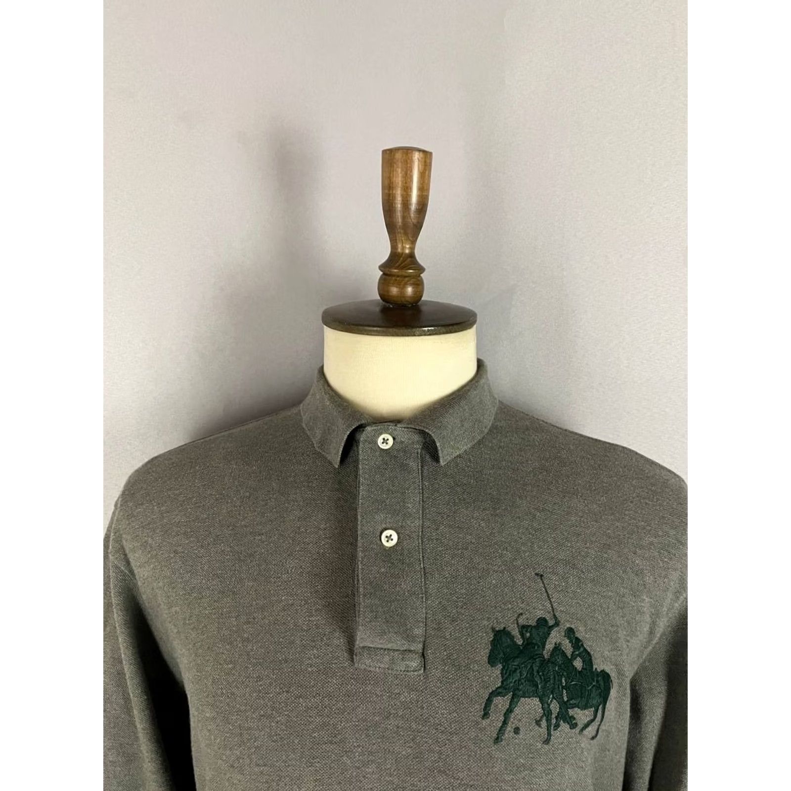 Polo Ralph Lauren Polo Ralph Lauren Rugby Shirt Size L Gray Cotton Long Sleeve Polo Mens Size US L / EU 52-54 / 3 - 4 Thumbnail