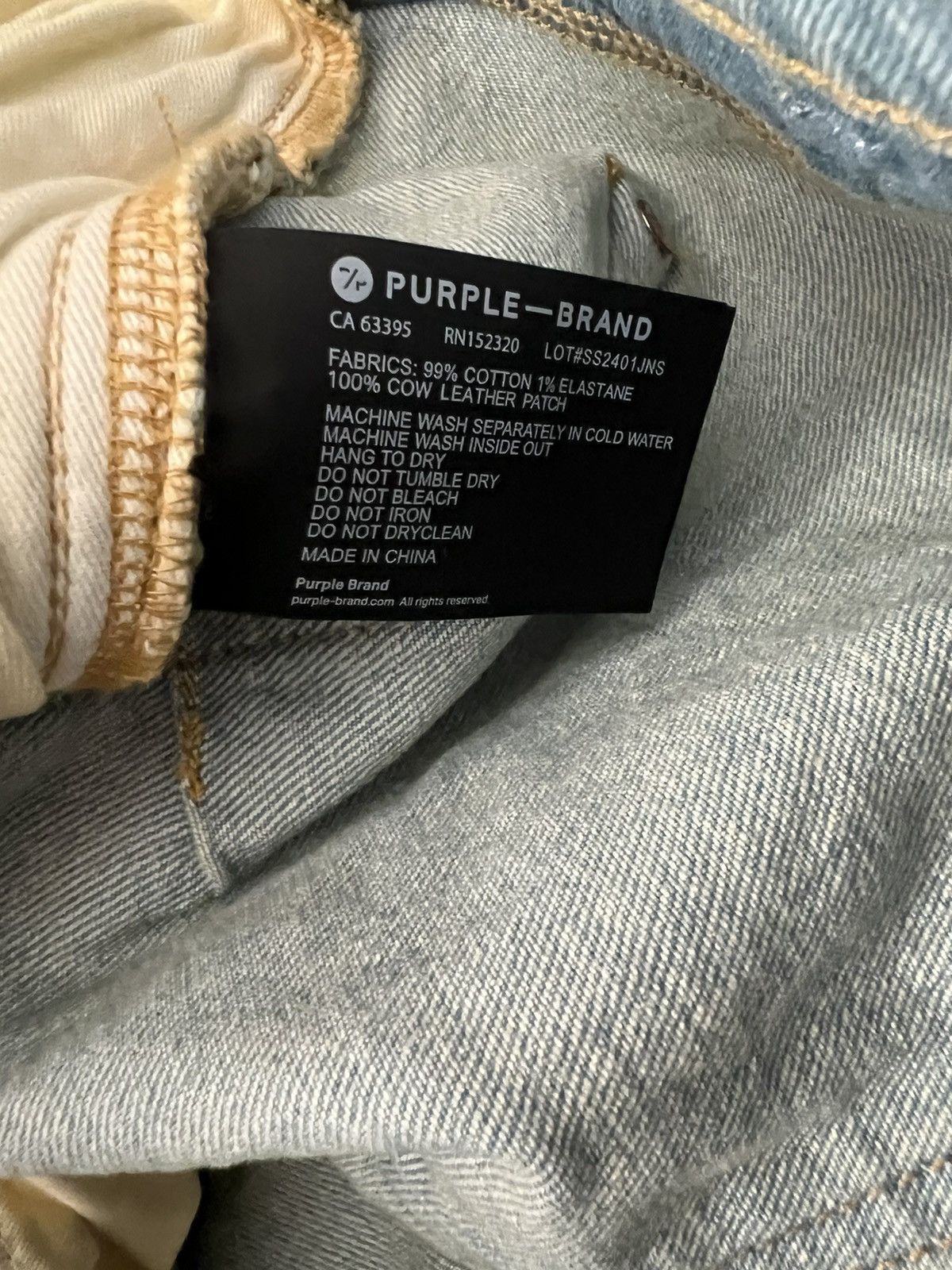 Purple × Purple Brand Purple Brand Jeans Mens Slim Fit P001 Blue Size 38/34 Size US 38 / EU 54 - 8 Thumbnail