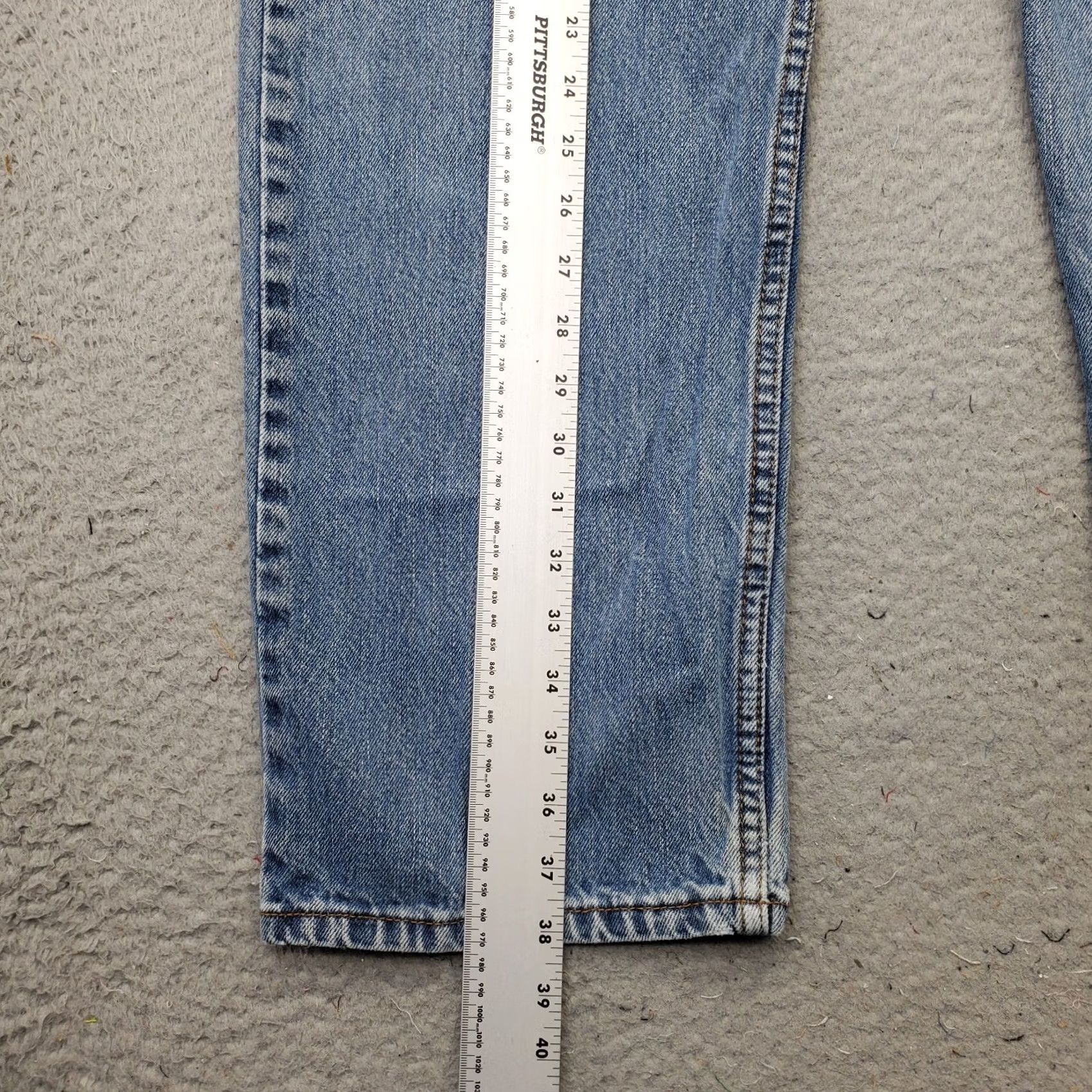 Levi's Levi's 505 Straight Jeans Mens 38x29 Blue Denim Regular Fit Streetwear Red Tab Jeans Mens Size 38 Blue Denim Regular Fit 5-Pocket Design Size US 38 / EU 54 - 3 Thumbnail