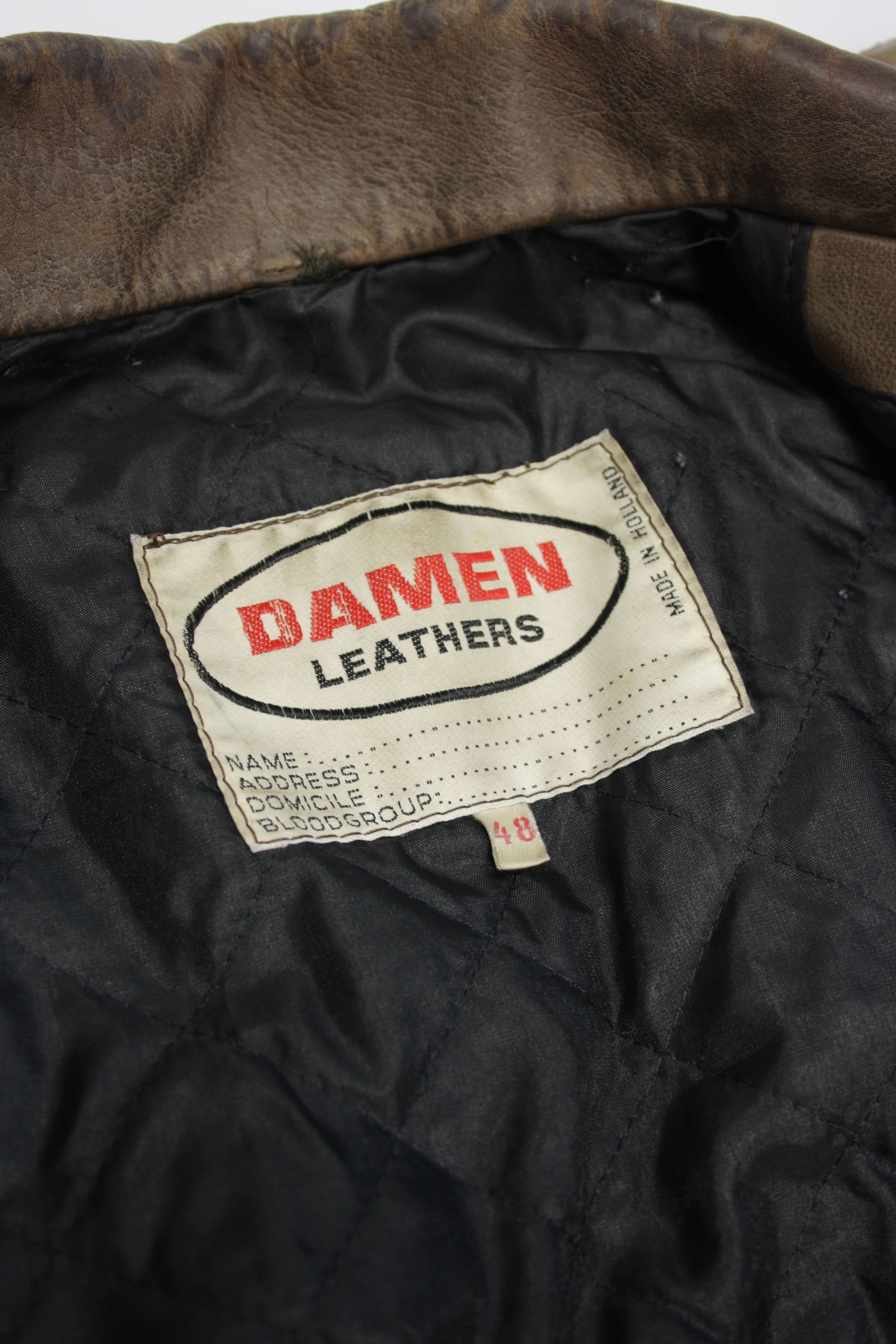 Vintage Damen 70s-80s Vintage Asymmetrical Leather Biker Jacket Size XL / US 12-14 / IT 48-50 - 12 Thumbnail