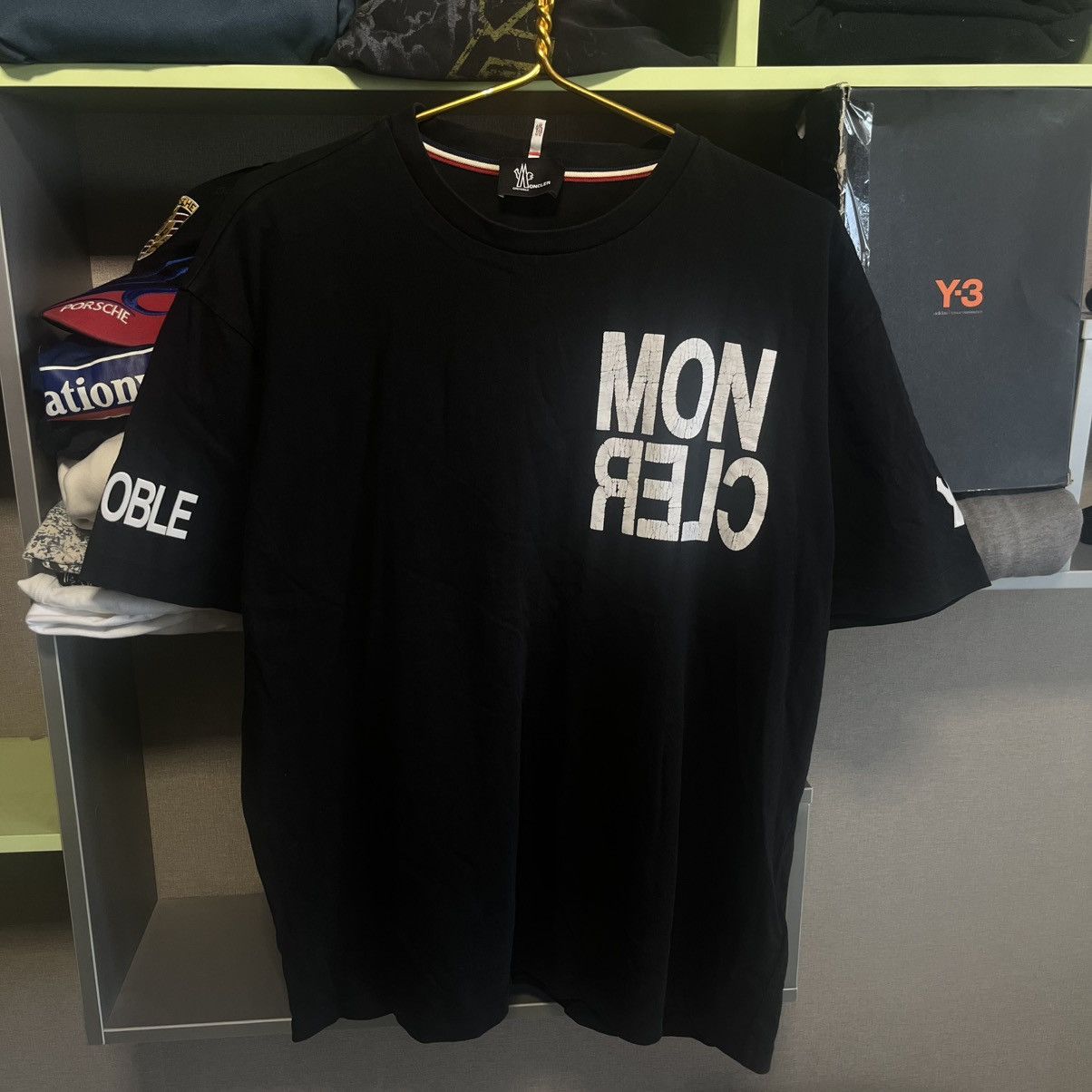 Moncler MONCLER LUXURY BLACK T SHIRT Size US L / EU 52-54 / 3 - 1 Thumbnail