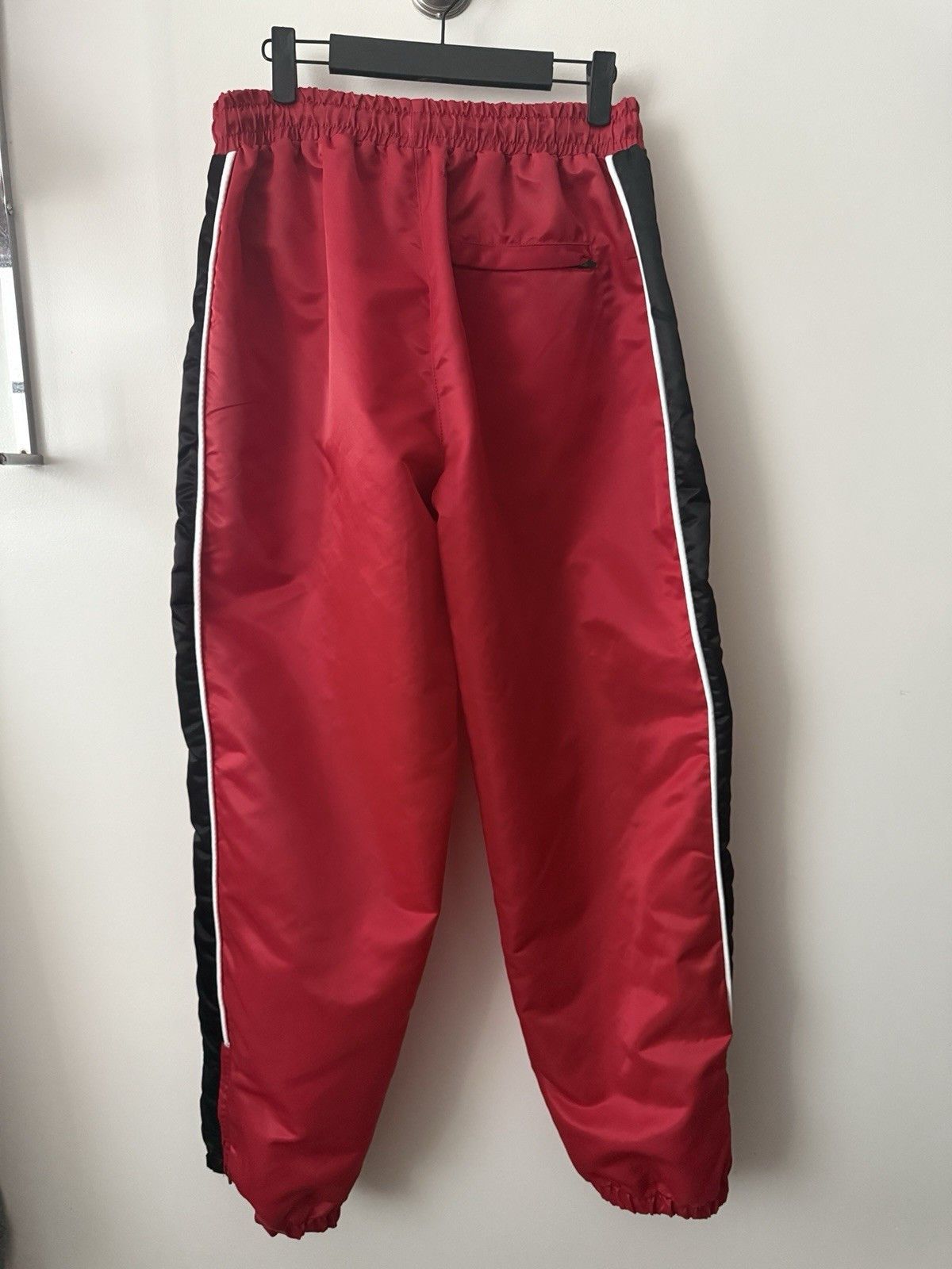 Born X Raised Red Nylon Warm Up Pants With Zipper Size Small Size US 30 / EU 46 - 2 Thumbnail