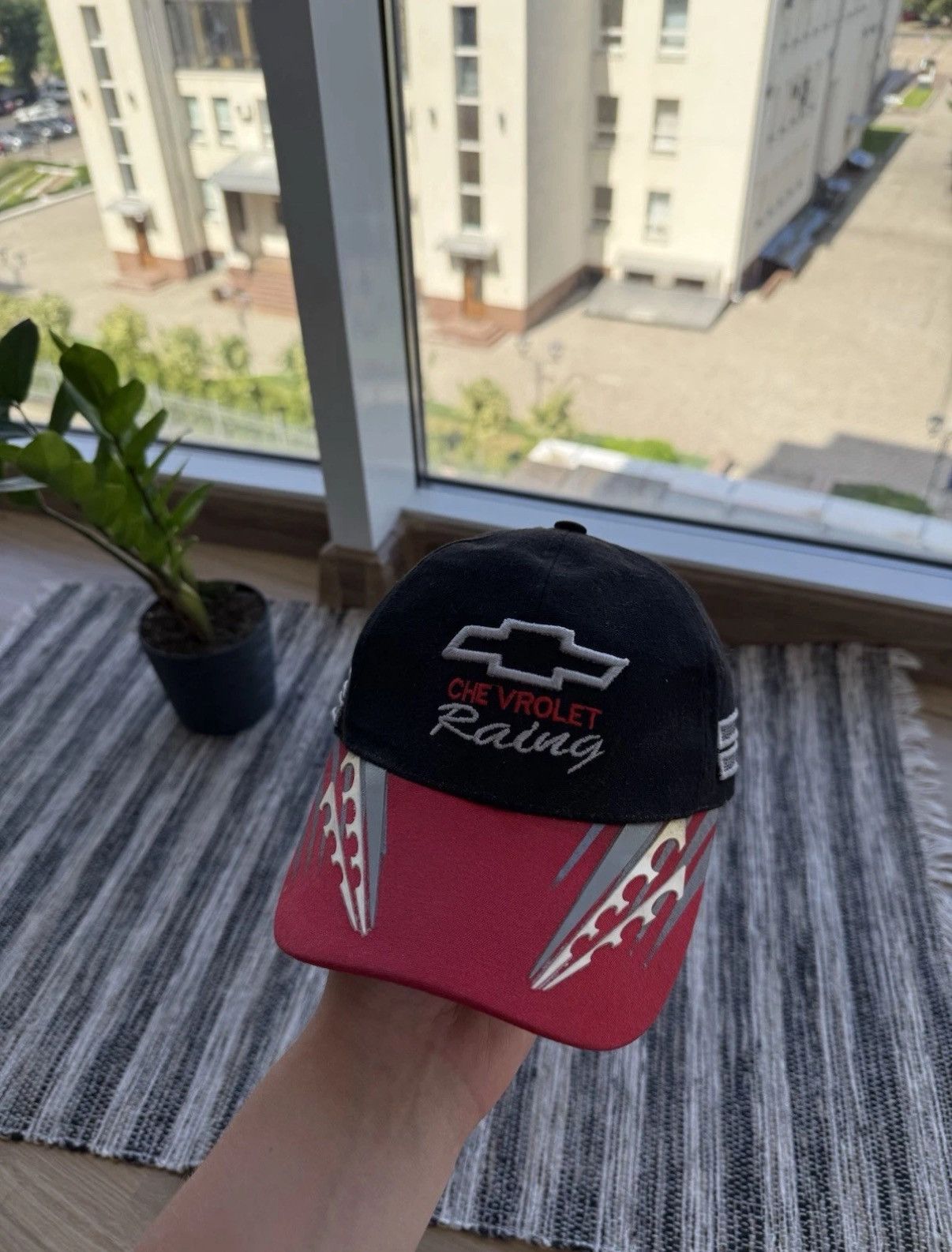 Chevrolet CHEVROLET RACING VINTAGE CAP HAT SNAP BACK BLACK-RED Size ONE SIZE - 1 Thumbnail