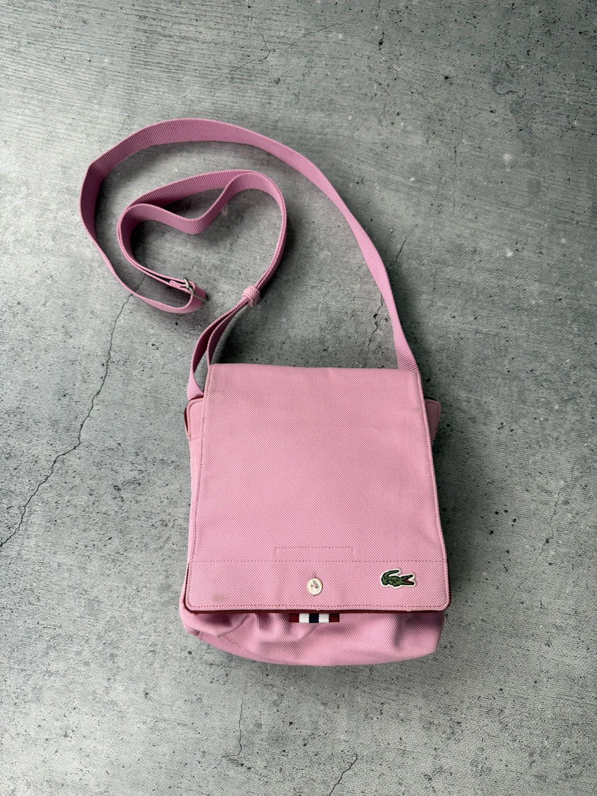 Lacoste Vintage Lacoste Crossbody Bag Pink Size ONE SIZE - 2 Thumbnail