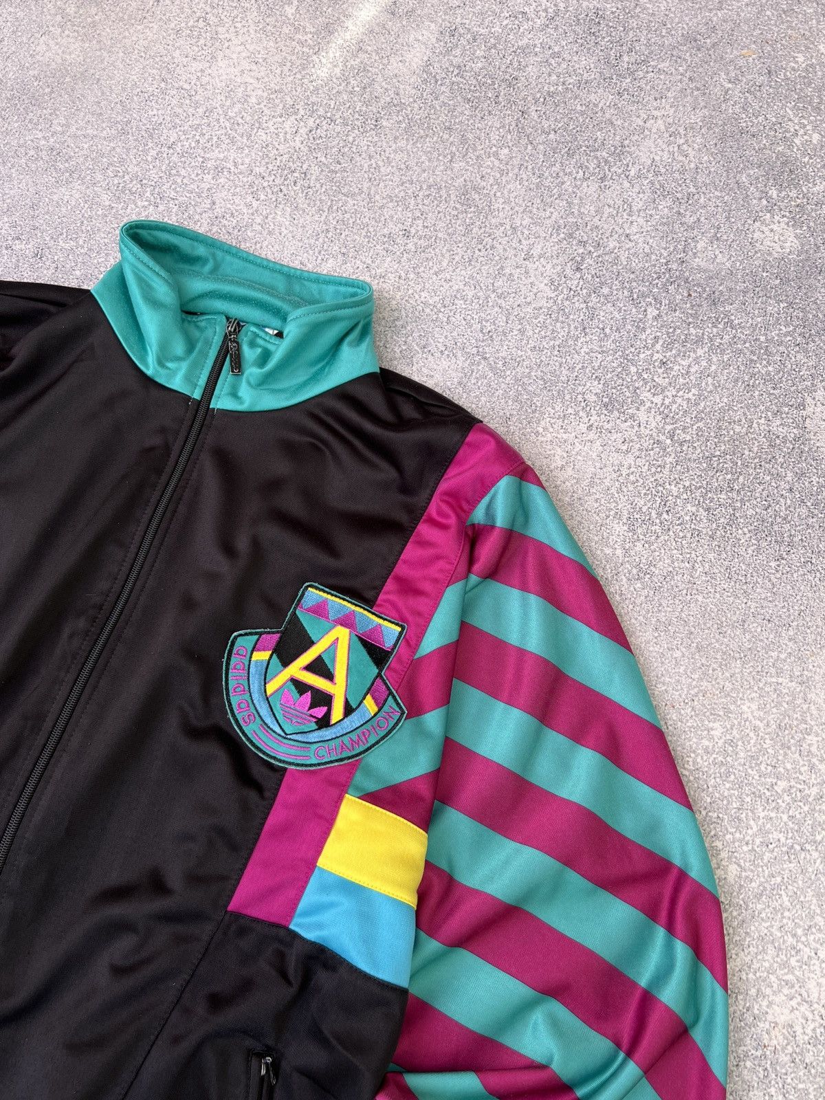 Adidas × Vintage Vintage Adidas Champion 90-s style zip sweatshirt Size US L / EU 52-54 / 3 - 6 Thumbnail