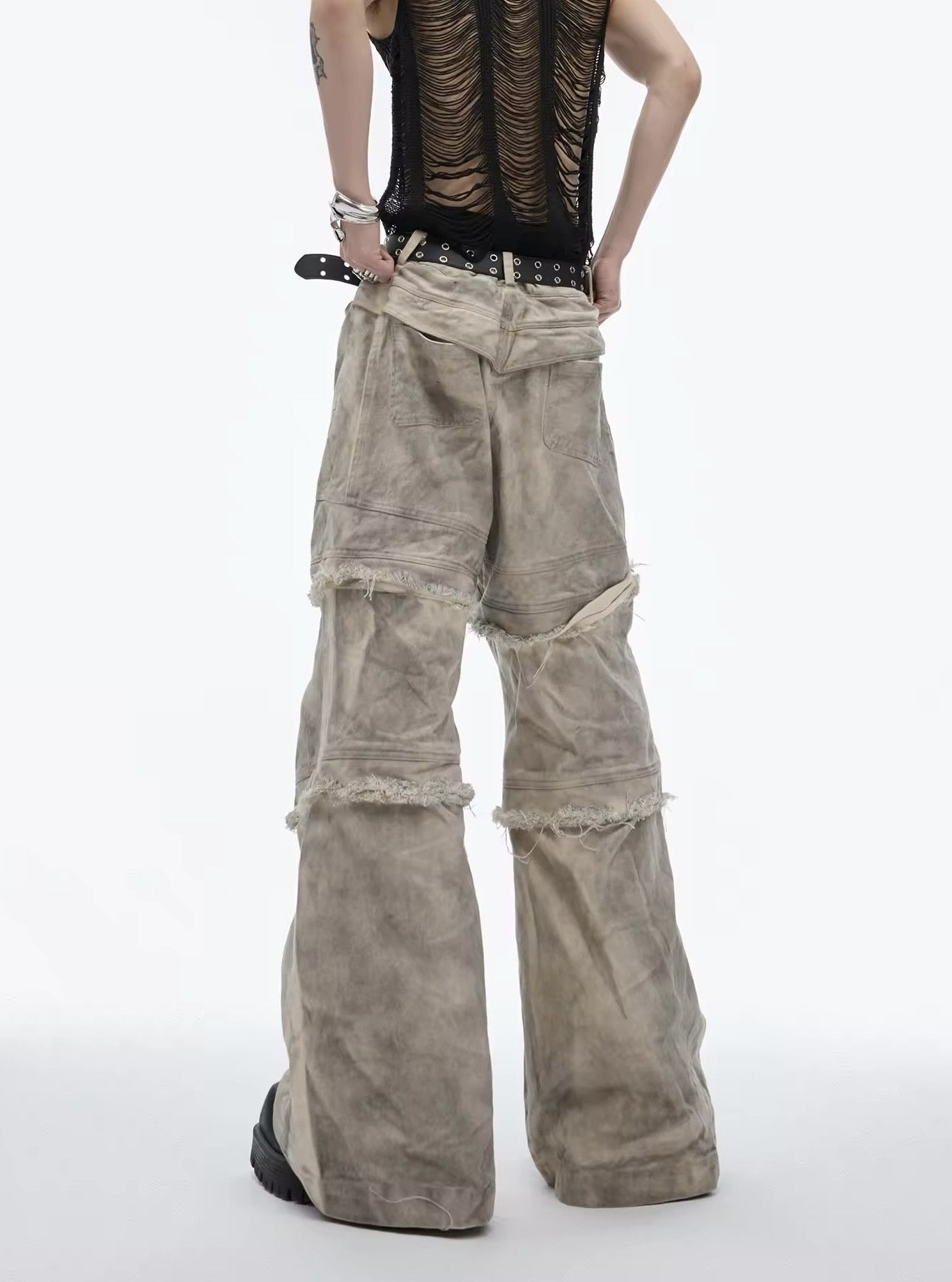 Japanese Brand × Jean High Waist Ragged Detachable Jean Size US 29 - 4 Thumbnail