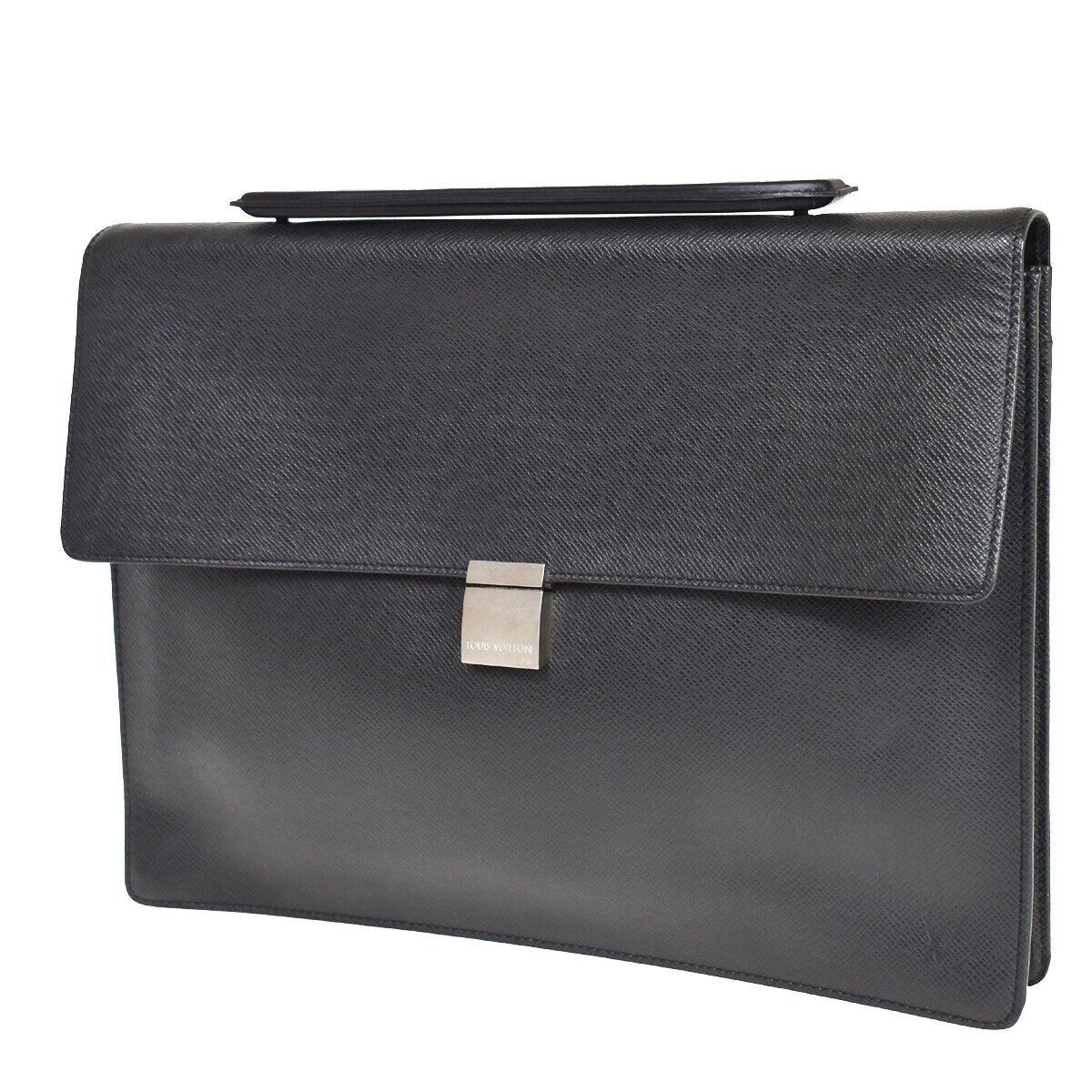 image of Louis Vuitton Angara Briefcases & Attaches in Black, Men's