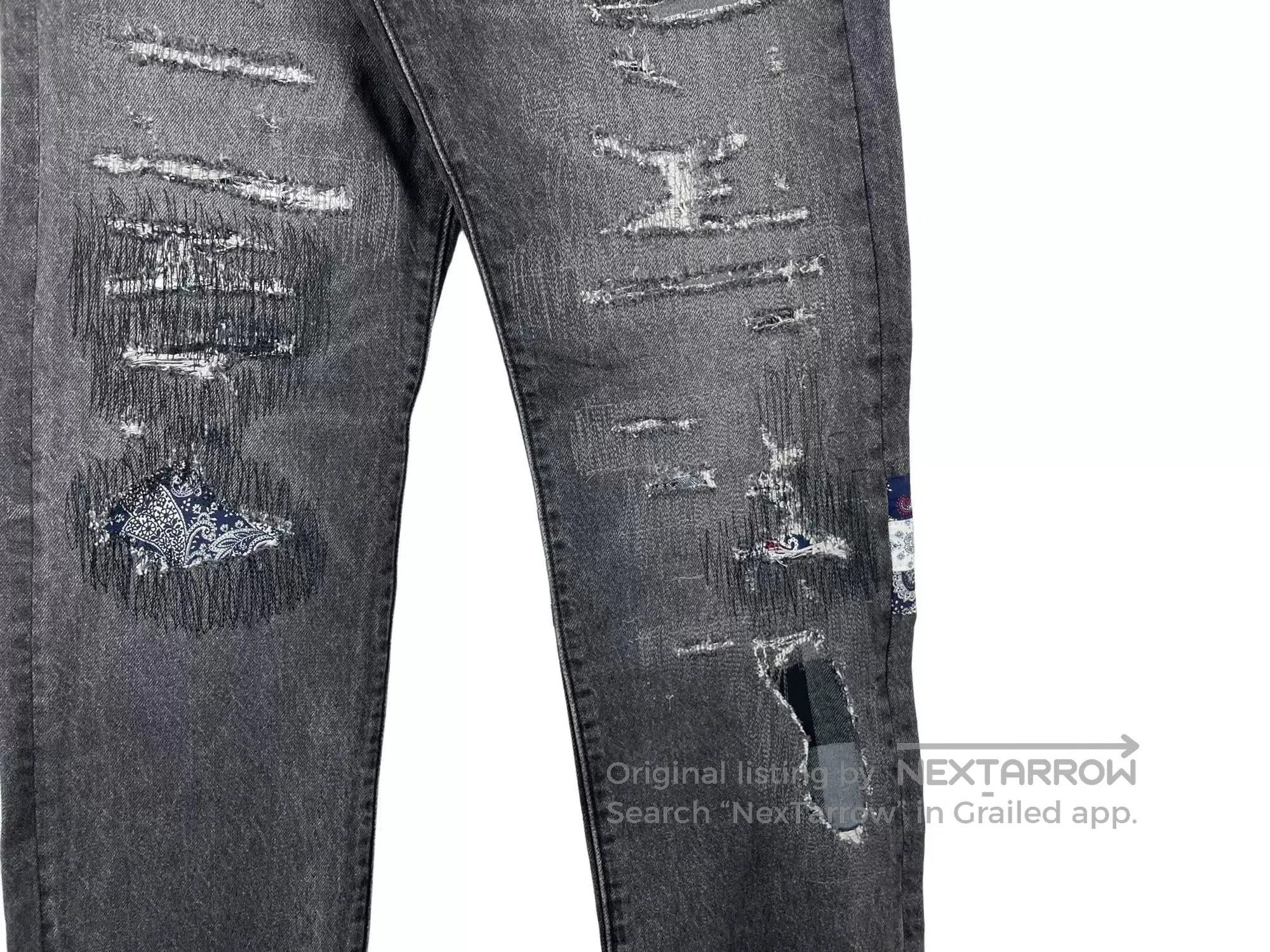 Levi's Levi's x CLOT 501 Black Distressed Jeans. Size US 30 / EU 46 - 5 Thumbnail