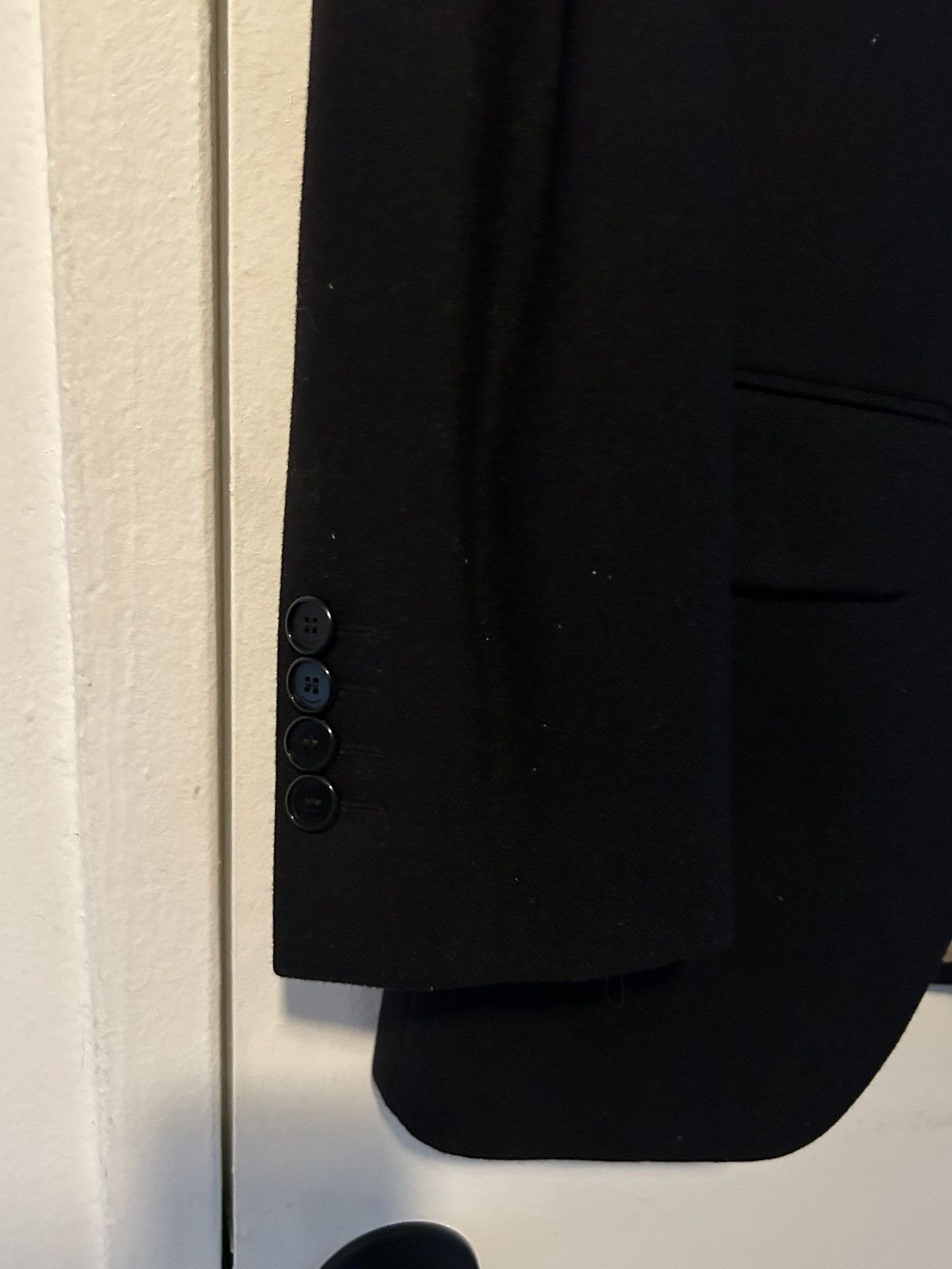Givenchy Givenchy Wool Cashmere Black Suit Slim Blazer $2498 Size 34S - 14 Thumbnail
