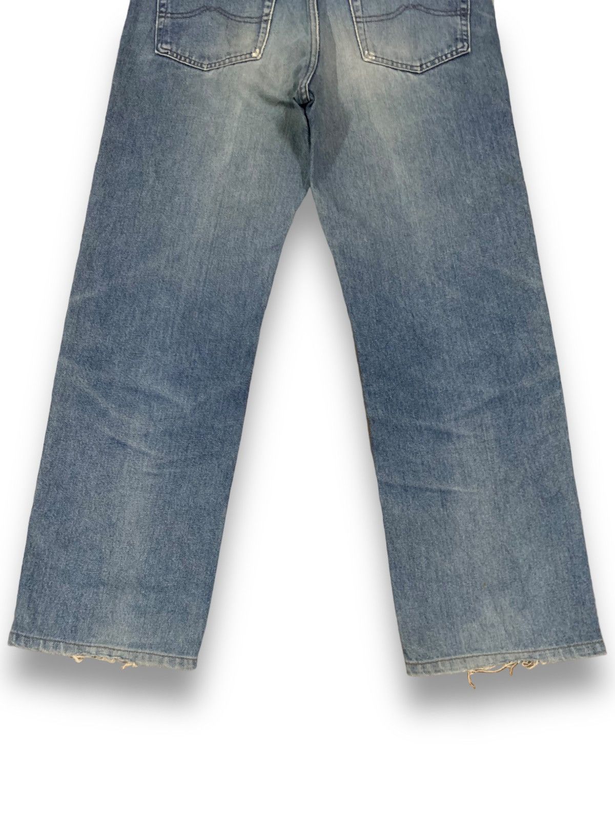 Japanese Brand Vintage Japanese Brand Bobson Blue Washed Loose Fit Jeans Size US 34 / EU 50 - 13 Thumbnail