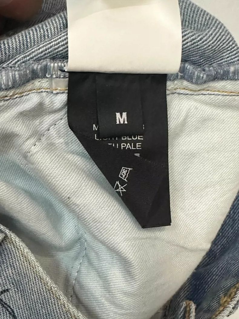 Vetements Vetements SizeM Sanskrit thorn print blue denim pants Size US 30 / EU 46 - 7 Thumbnail