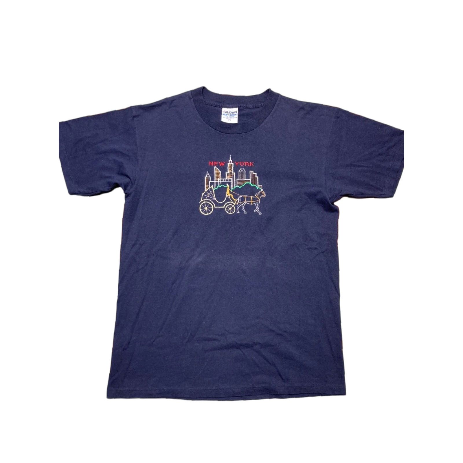 Sea New York VINTAGE New York T-Shirt Embroidered 90s Y2K Adult Large Blue Shirt Mens Size US L / EU 52-54 / 3 - 1 Thumbnail