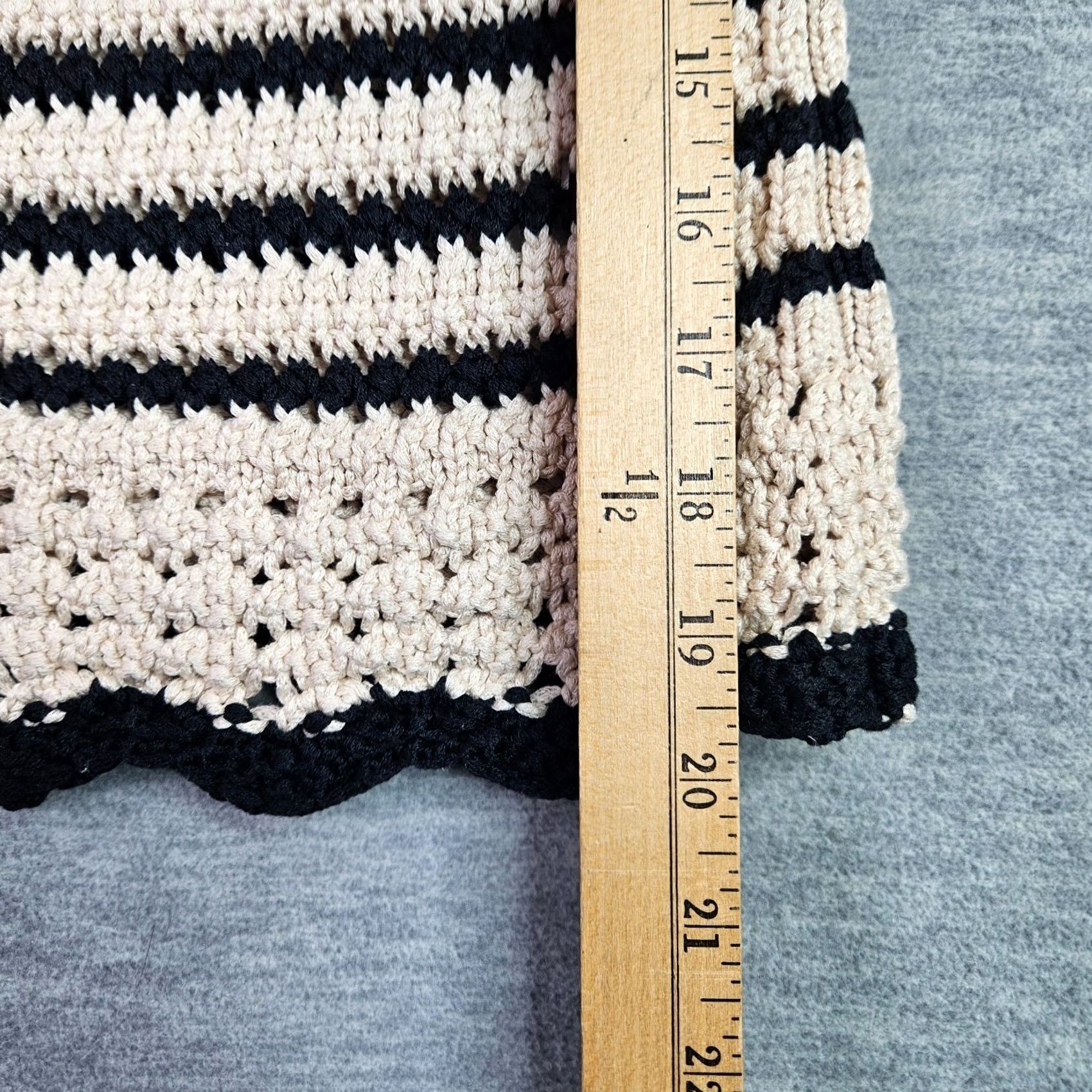 Madewell Madewell Crochet Stitch Cotton Sweater Tank Top Shirt Sleeveless S Multicolor Women Regular Color Pattern Crochet 90s? Size S / US 4 / IT 40 - 4 Thumbnail
