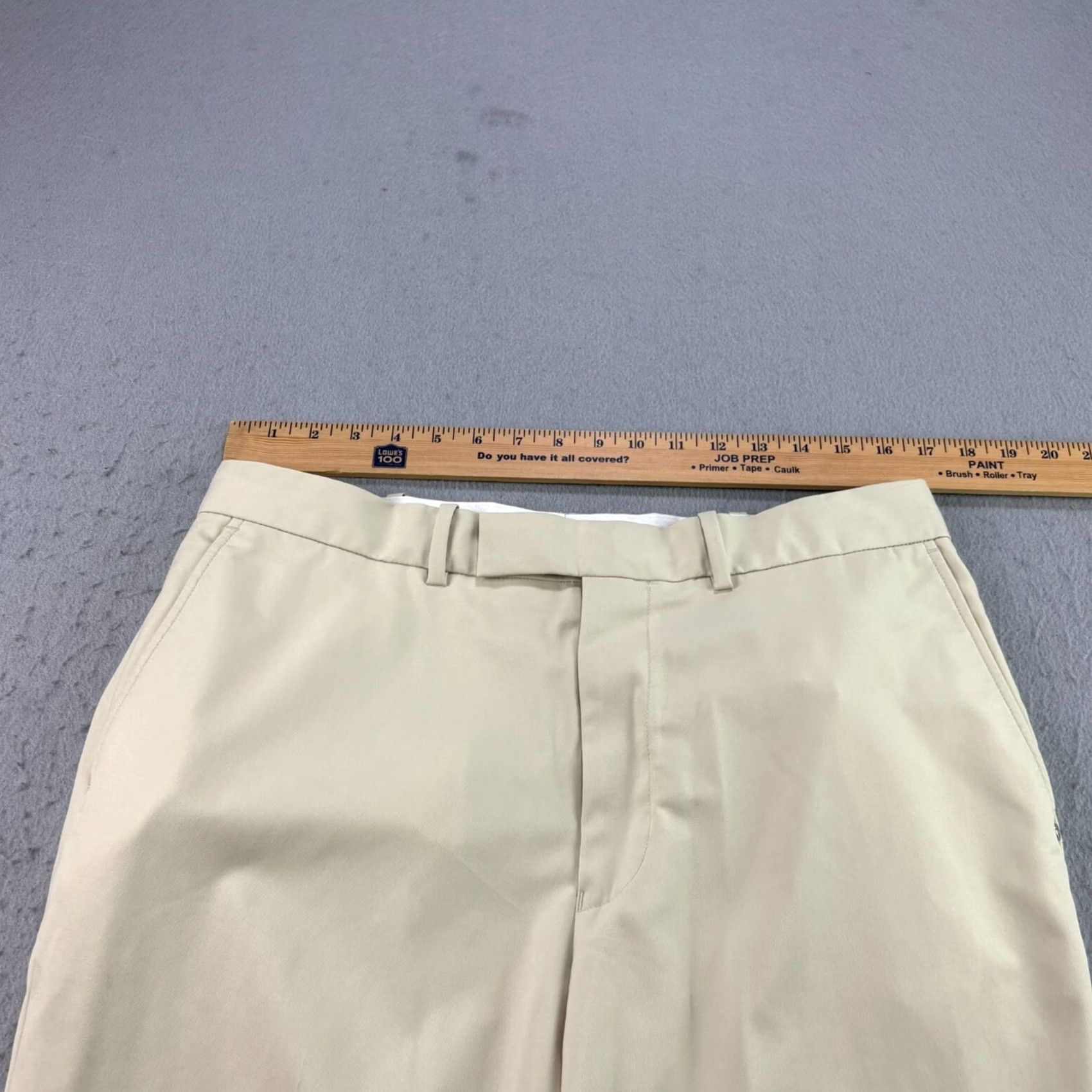 RLX Ralph Lauren RLX Ralph Lauren Pants Mens 34x32 Beige Dress Slacks Golf Performance Straight Front Logo Regular Inseam 28” (34x28) Size US 34 / EU 50 - 5 Thumbnail