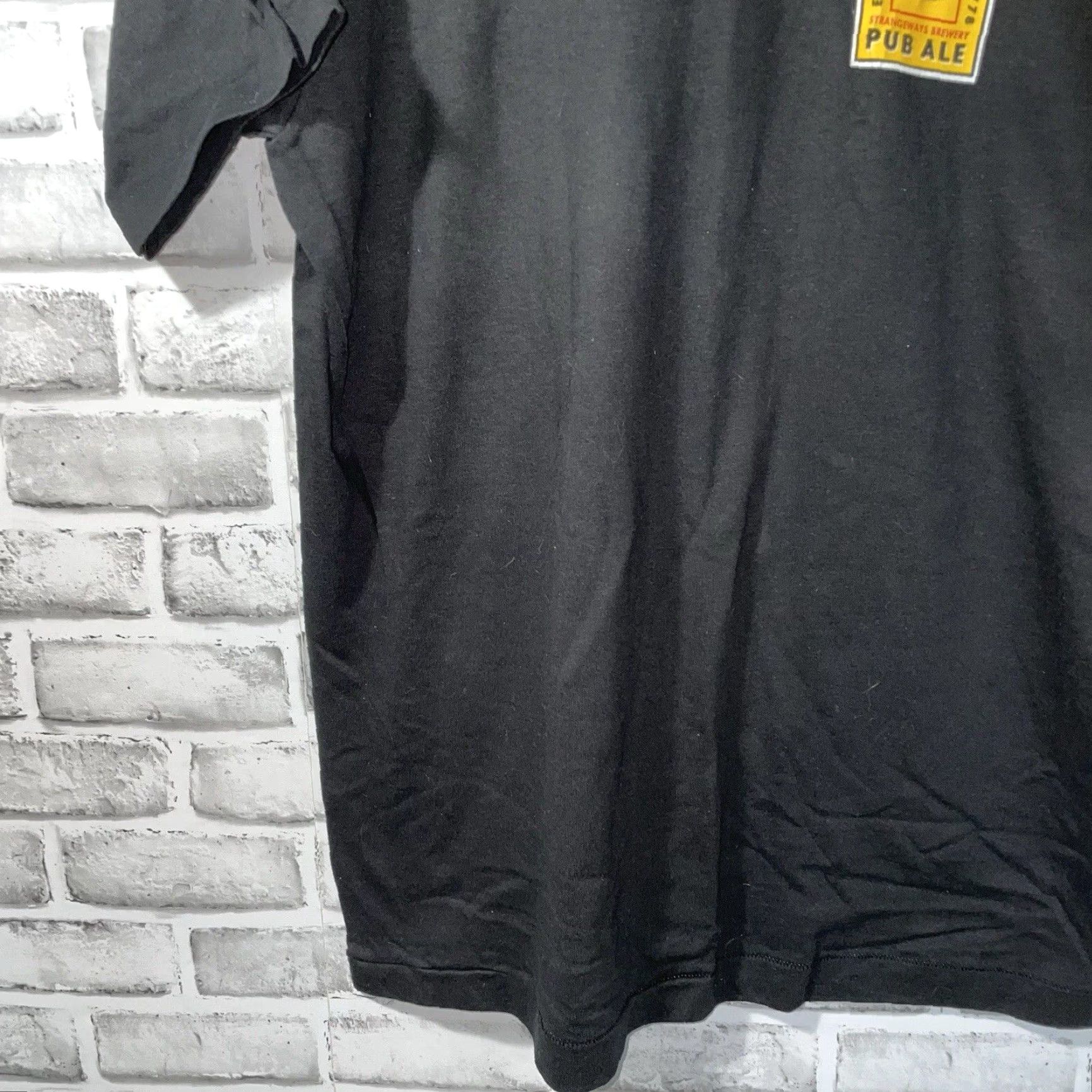 Fruit Of The Loom VINTAGE Fruit of the Loom T-Shirt STITCH USA Black Graphic Tee Mens L Adult Large Cotton Single Stitch Size US L / EU 52-54 / 3 - 3 Thumbnail