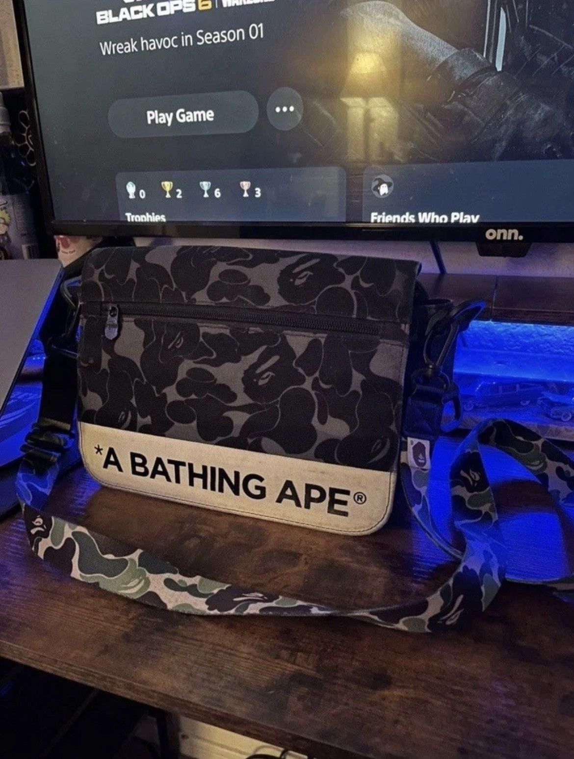 Bape RARE Bape A Bathing Ape 2017 ABC Camo Double Strap Sidebag Size ONE SIZE - 2 Thumbnail