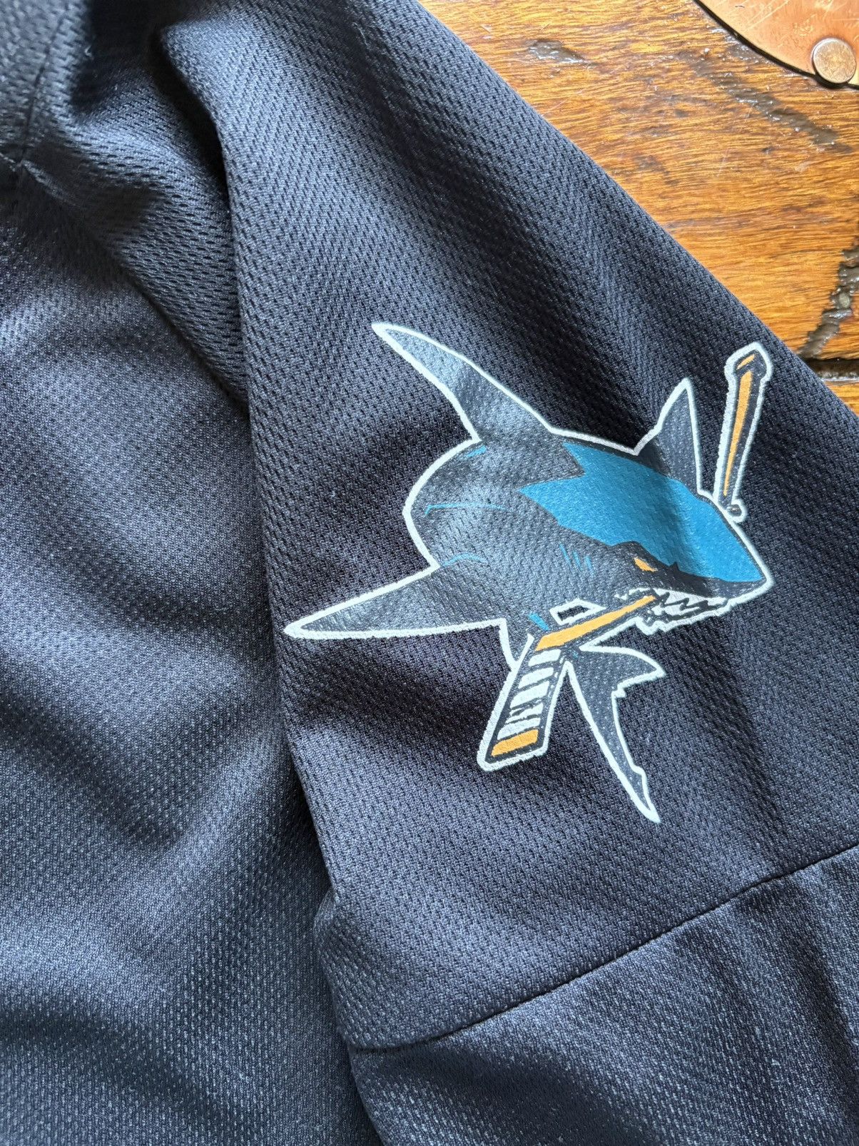Vintage San Jose Sharks Spanish Heritage Jersey Size US XL / EU 56 / 4 - 3 Thumbnail