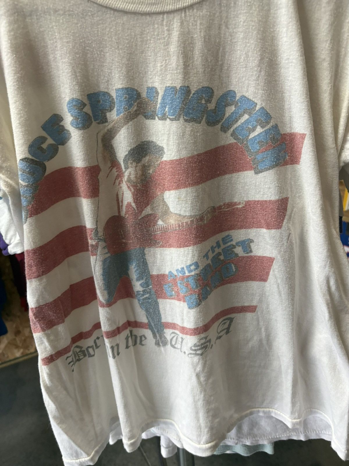 Band Tees 1986 Bruce Springsteen Born In The USA Tour T-Shirt Size US S / EU 44-46 / 1 - 4 Thumbnail