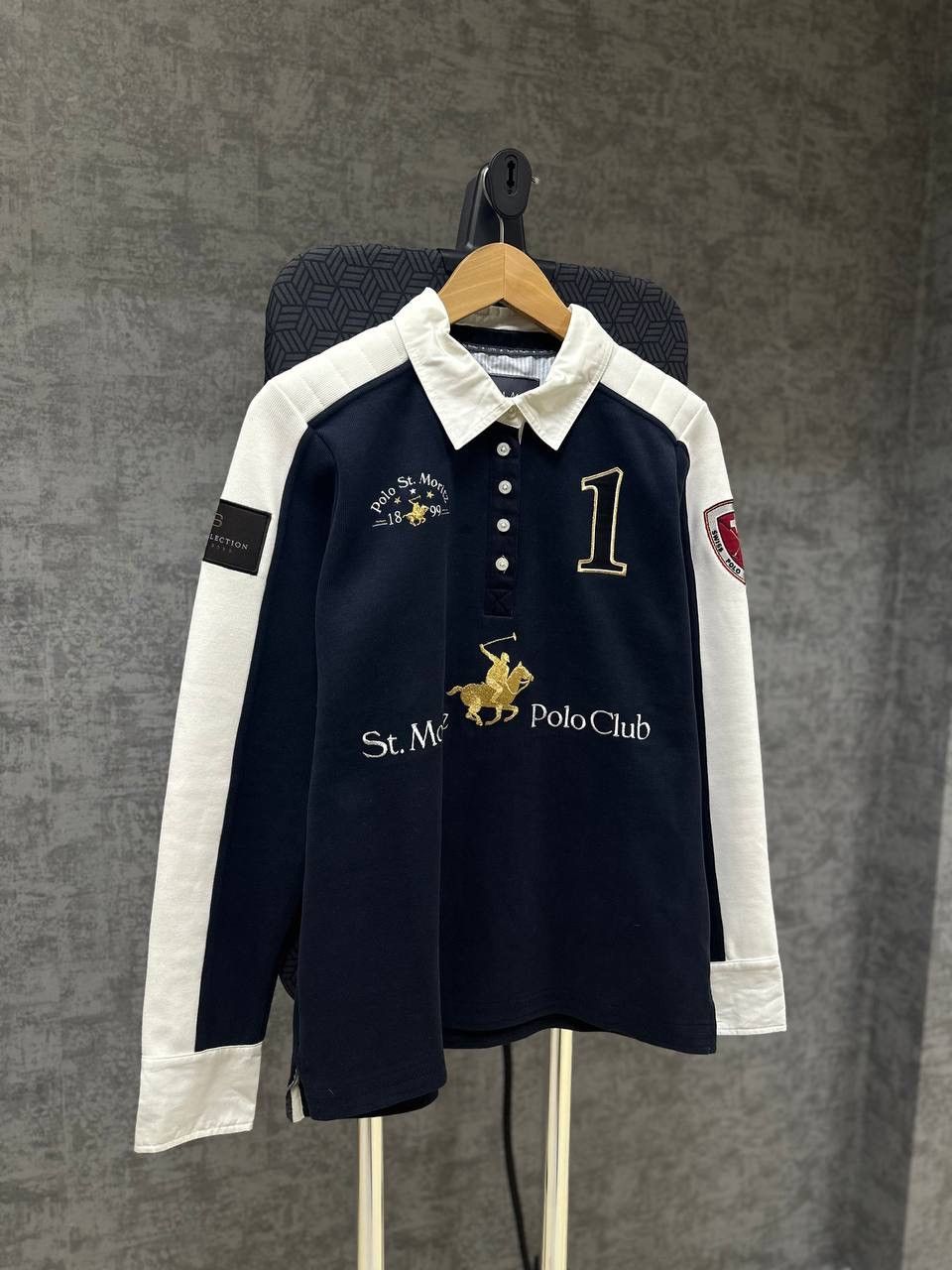 Polo Ralph Lauren × Vintage Vintage Polo Ralph Lauren Switzerland Rugby Sweatshirt Size US L / EU 52-54 / 3 - 7 Thumbnail