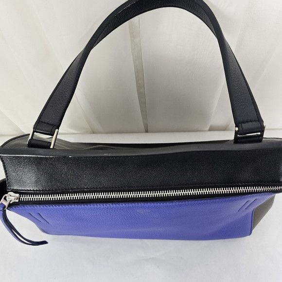 Celine Céline Edge Colorblock Leather Top Handle Handbag Purple Size ONE SIZE - 8 Thumbnail